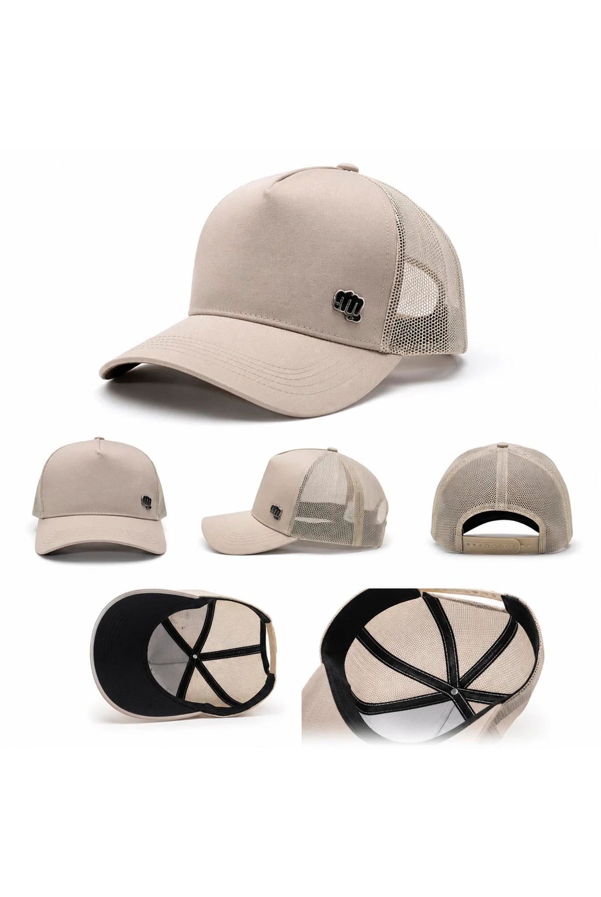 Gorra Fist Pin Trucker Kaki-Cafe