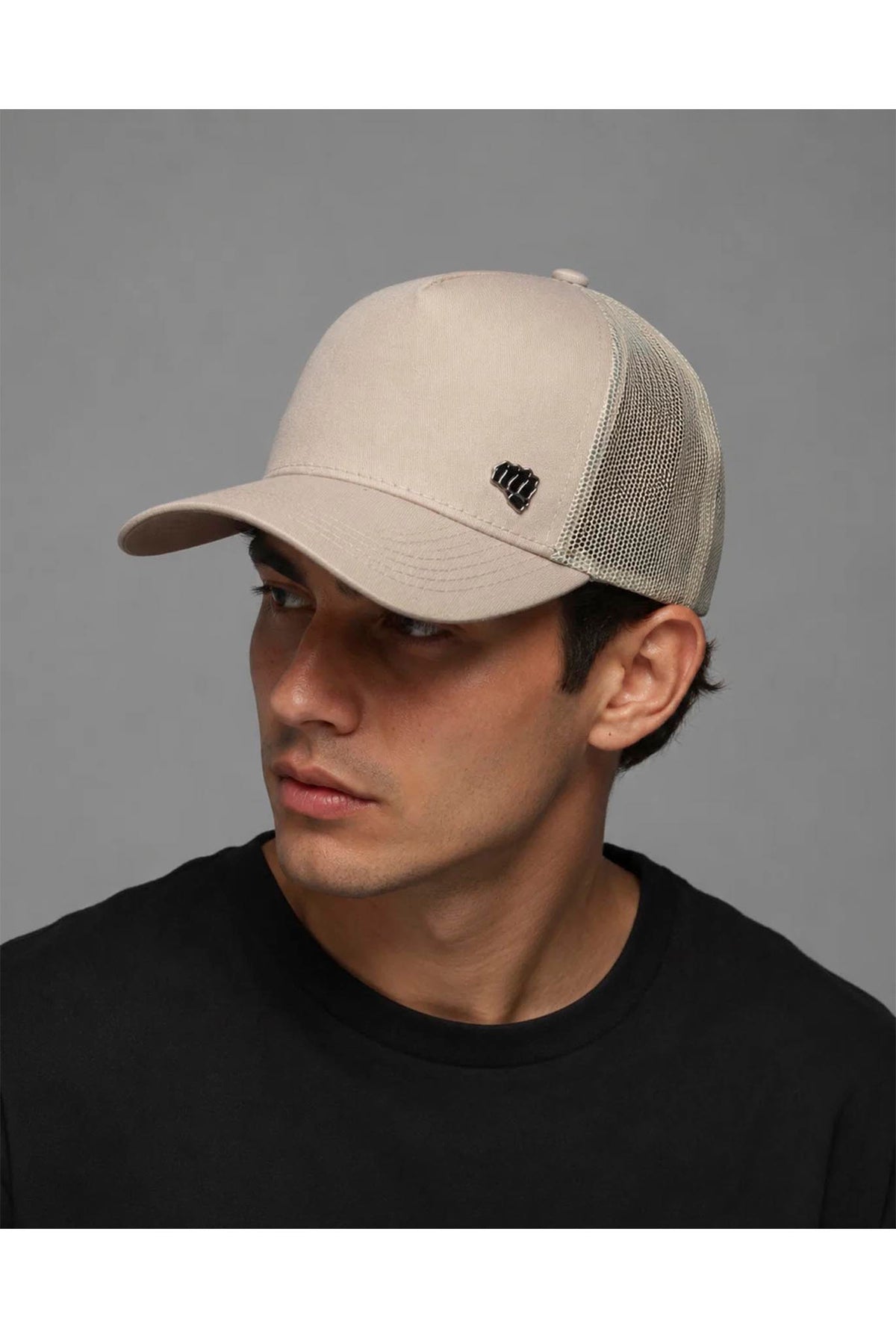 Gorra Fist Pin Trucker Kaki-Cafe