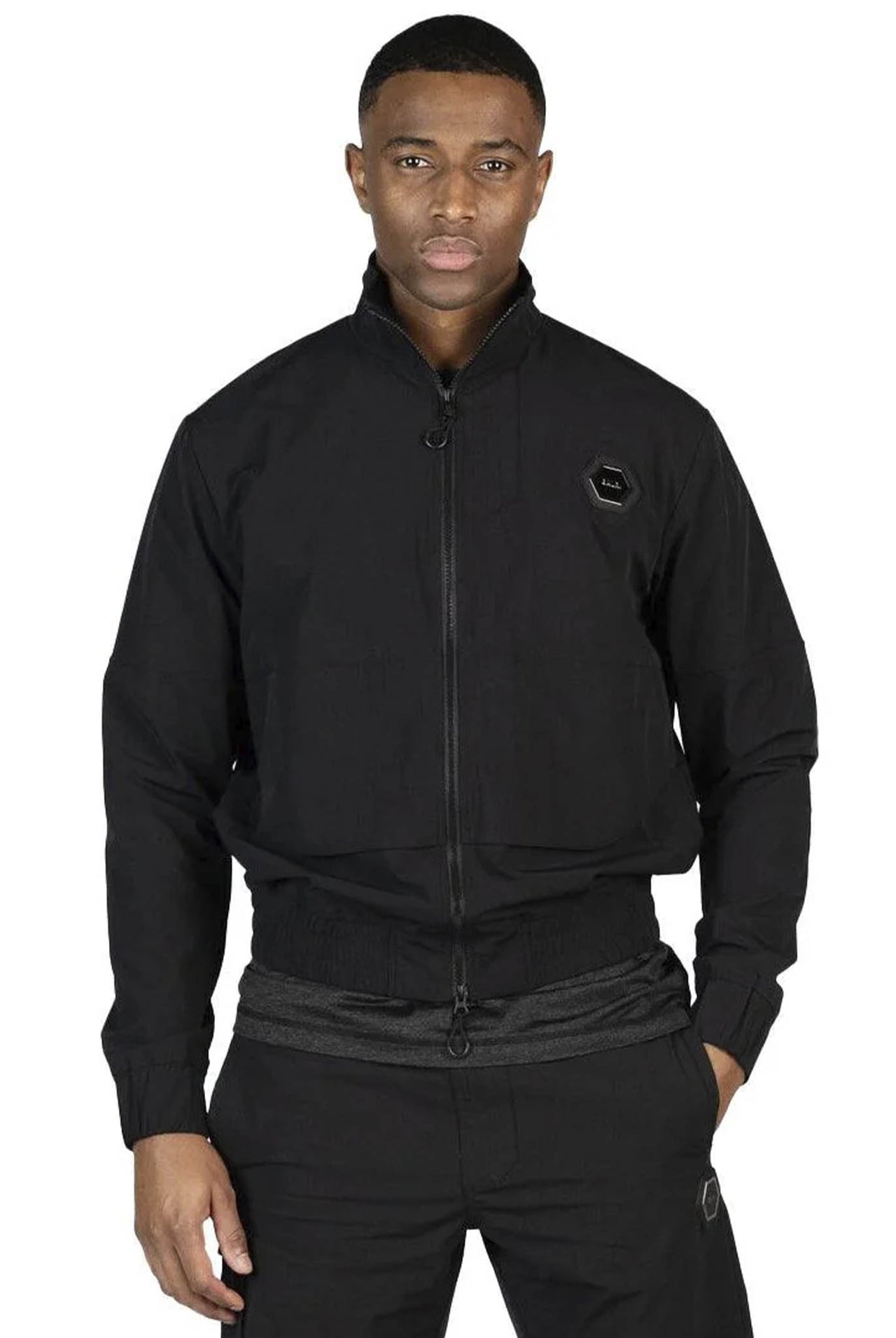 Chaqueta Balr Hexline Slim Fit Track Jet Black