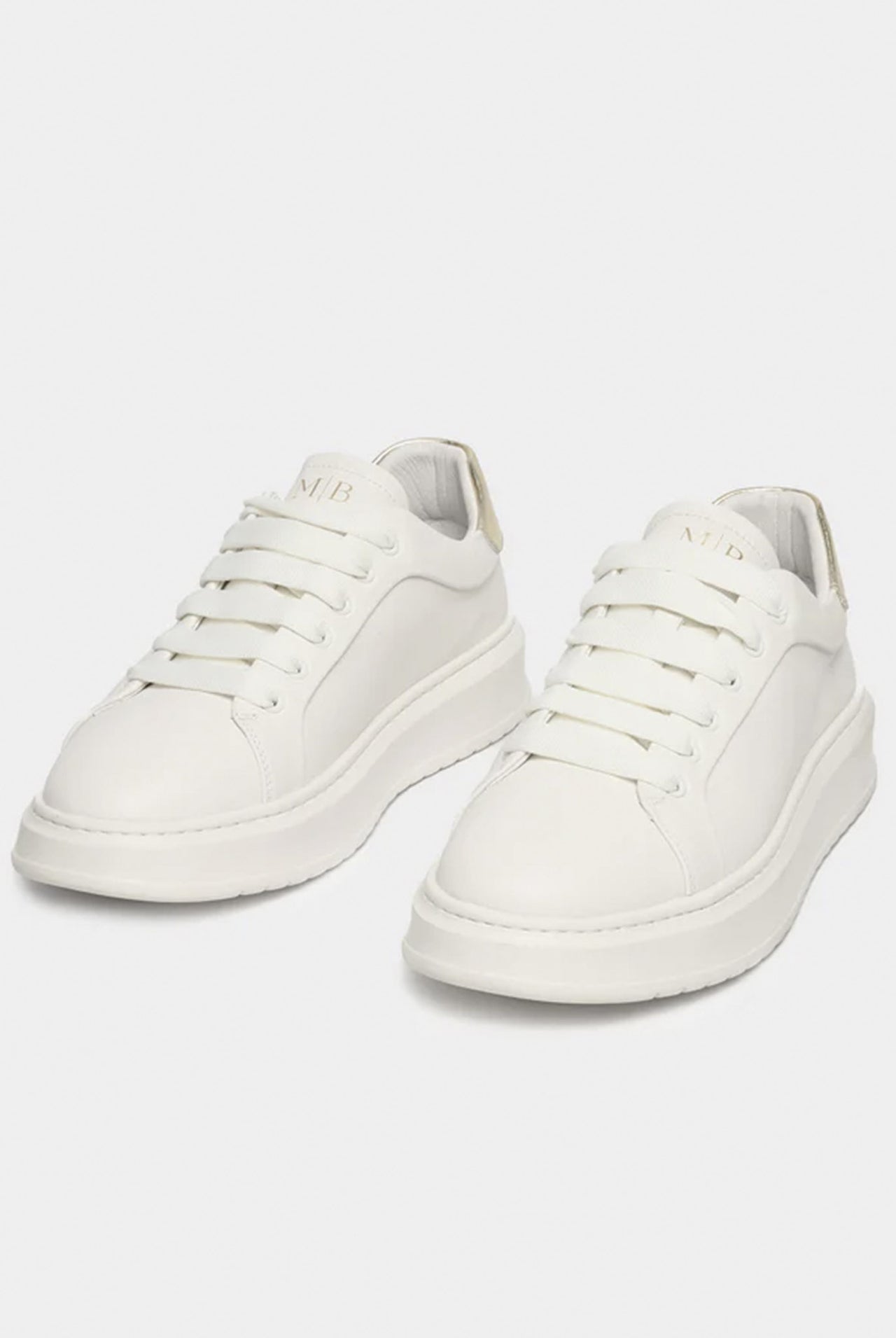 Tenis Maison Botter Holly Gold White