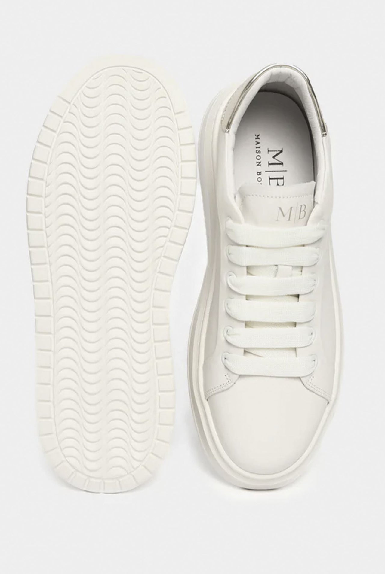 Tenis Maison Botter Holly Silver White