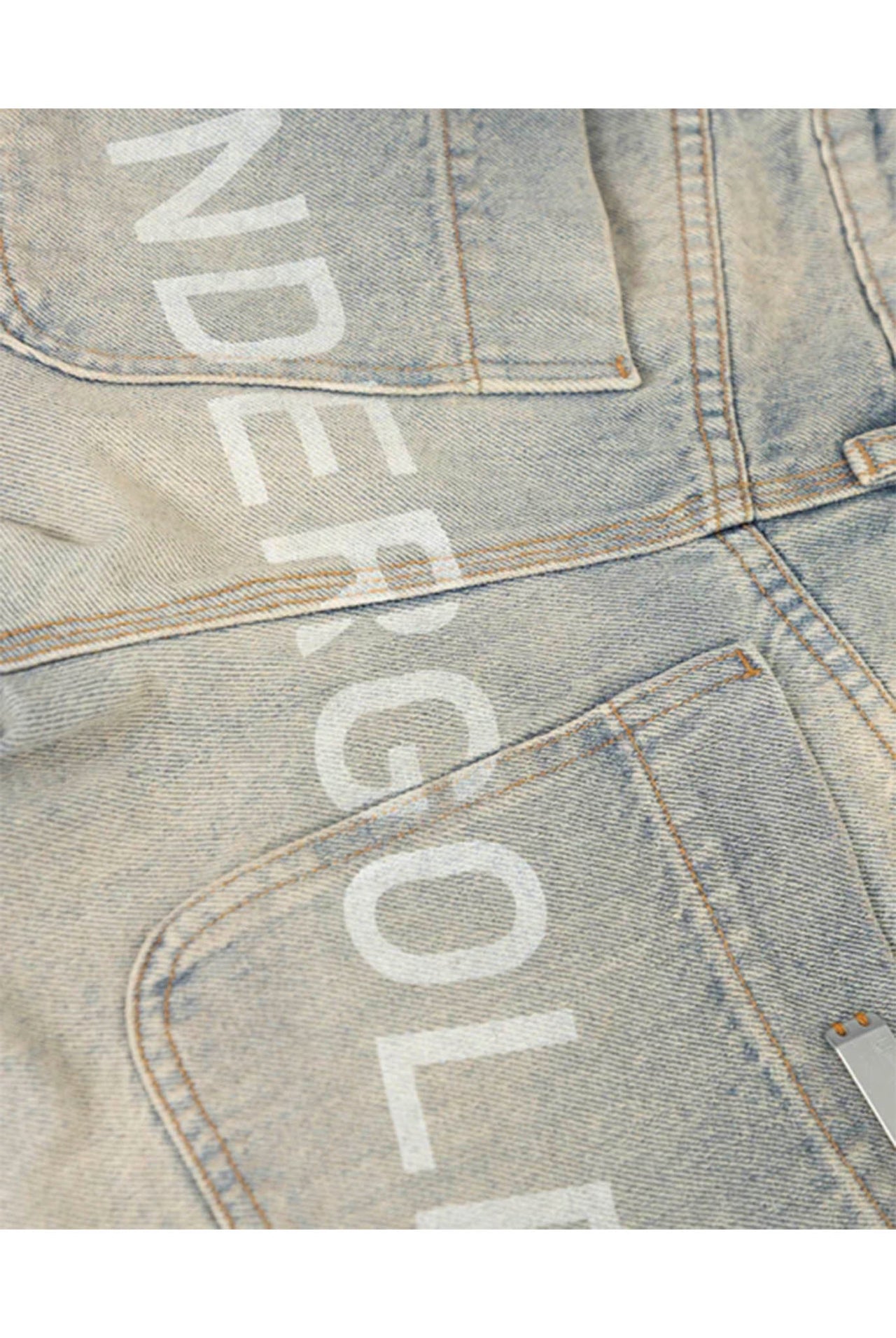Jean Line Basic Wide Dirty Blue
