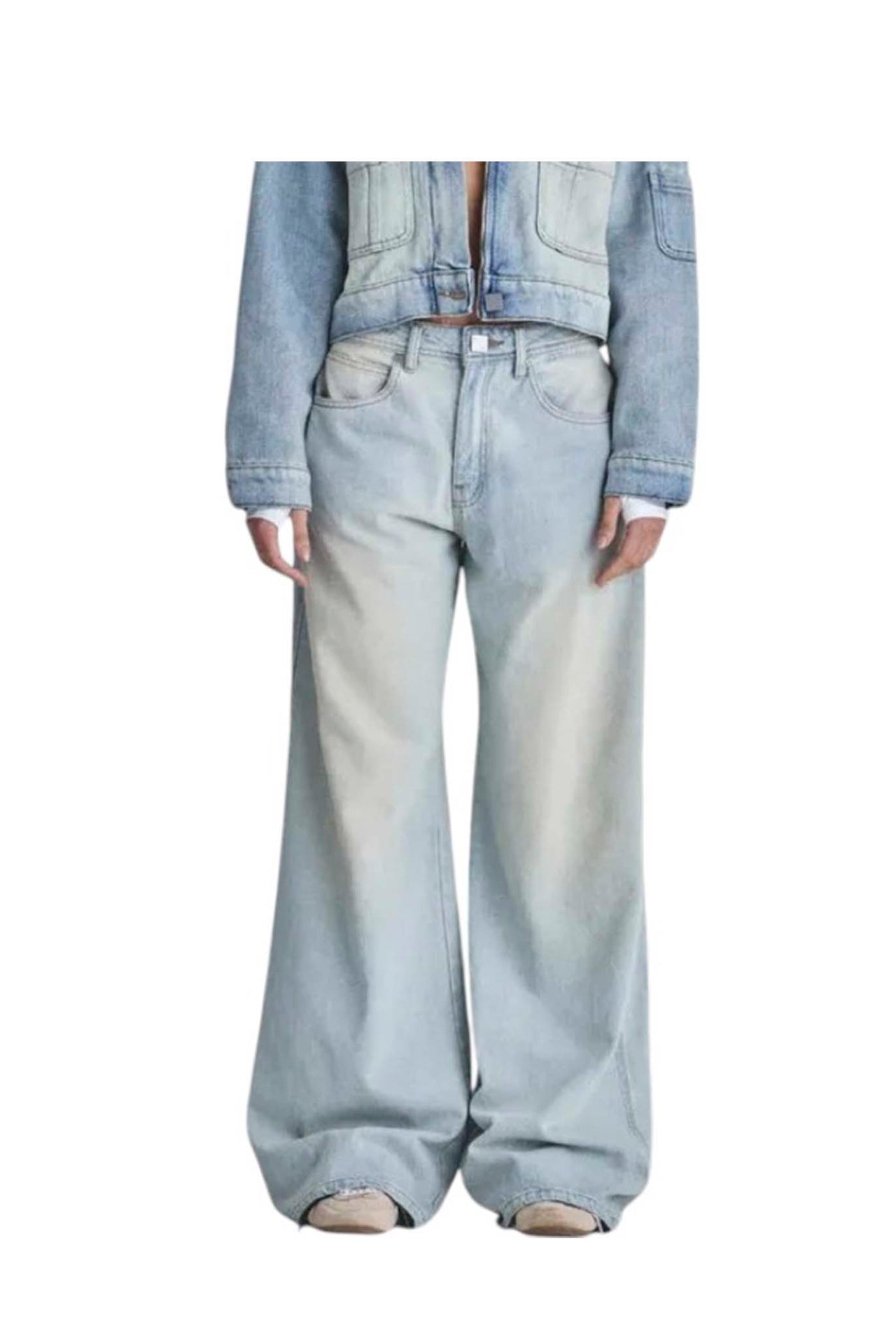 Jean Undergold Line Basic Wide Light Blue