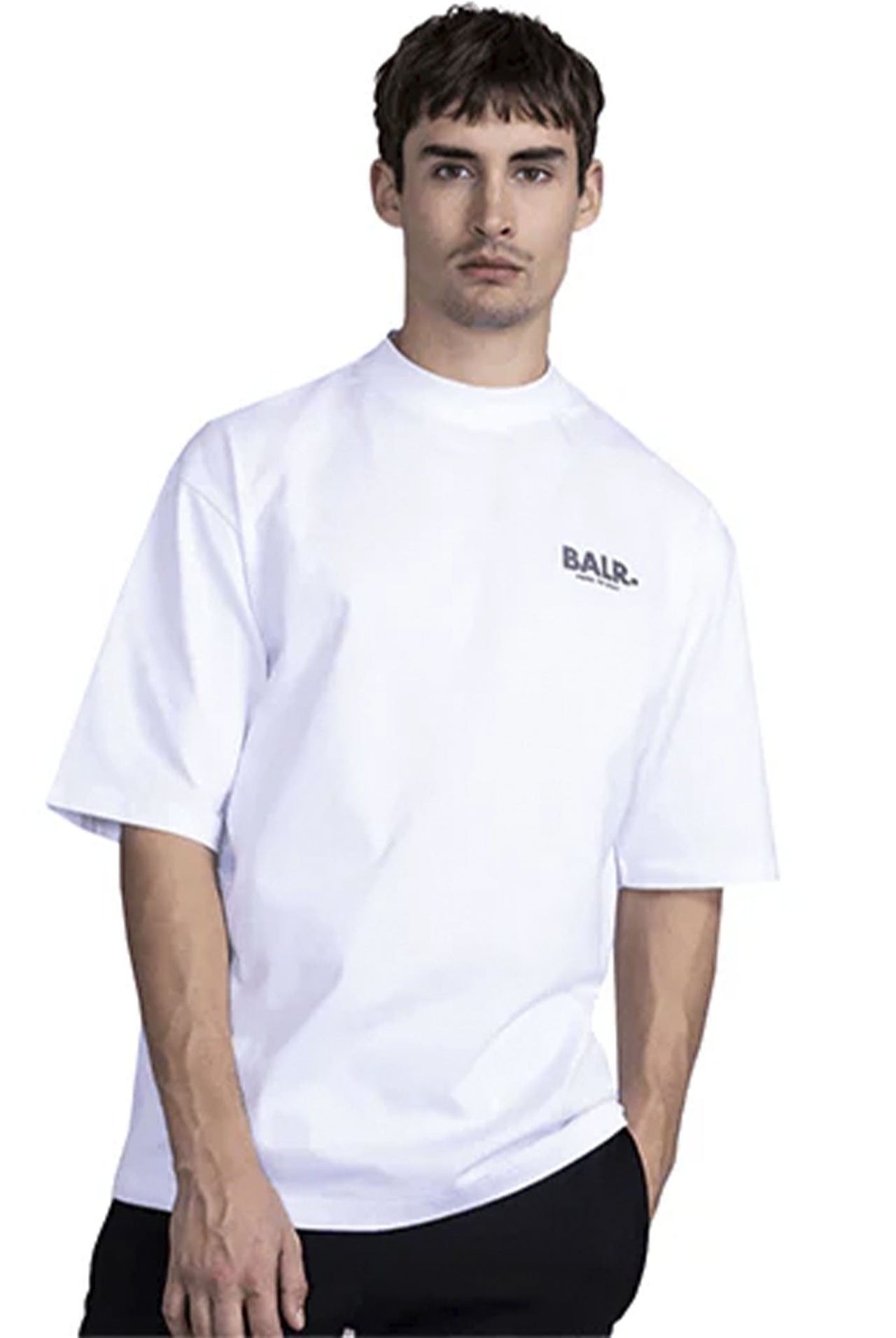 Camiseta Balr Joey Box H2S Globe Blanco