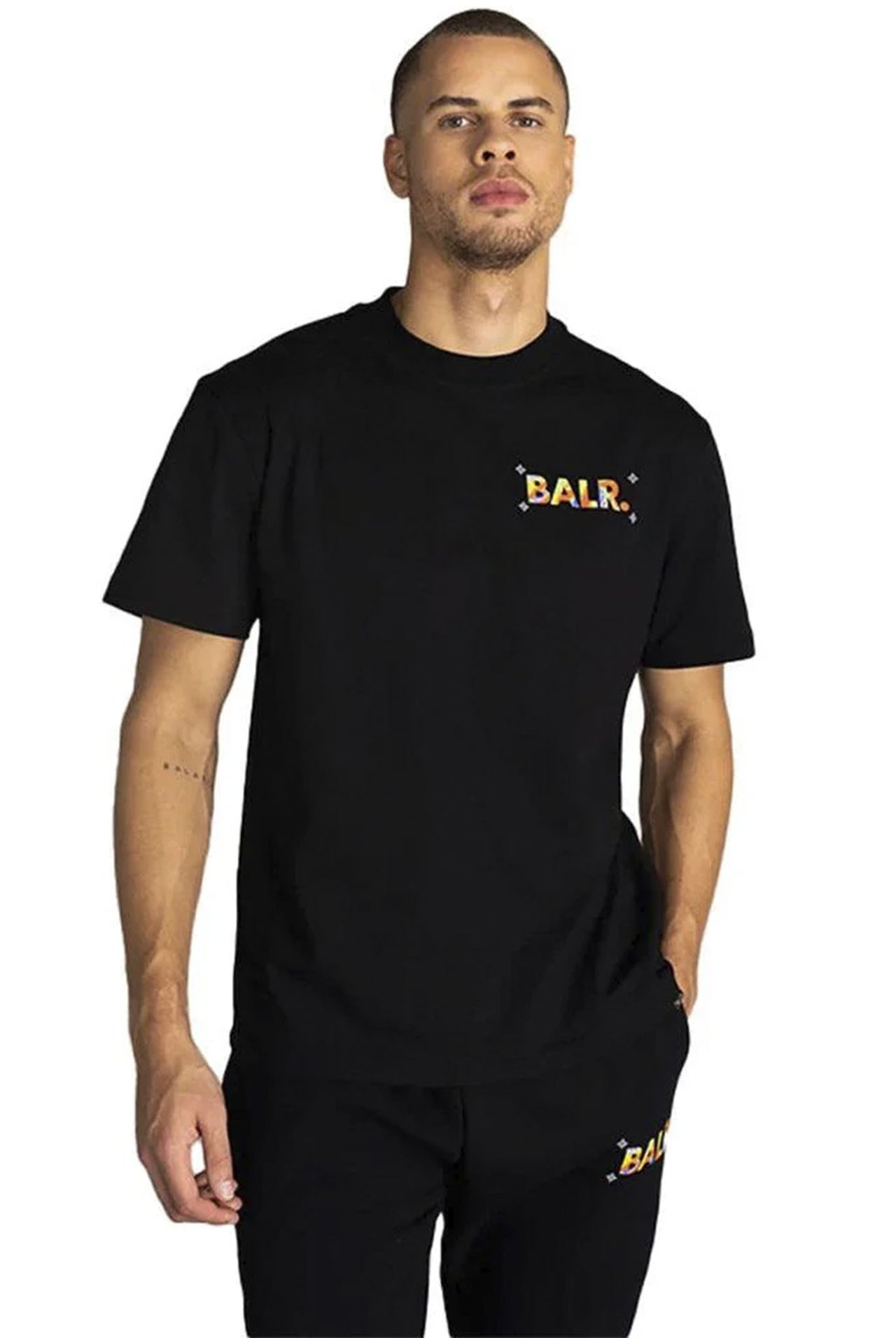 Camiseta Balr Joey Box Thermal Negro
