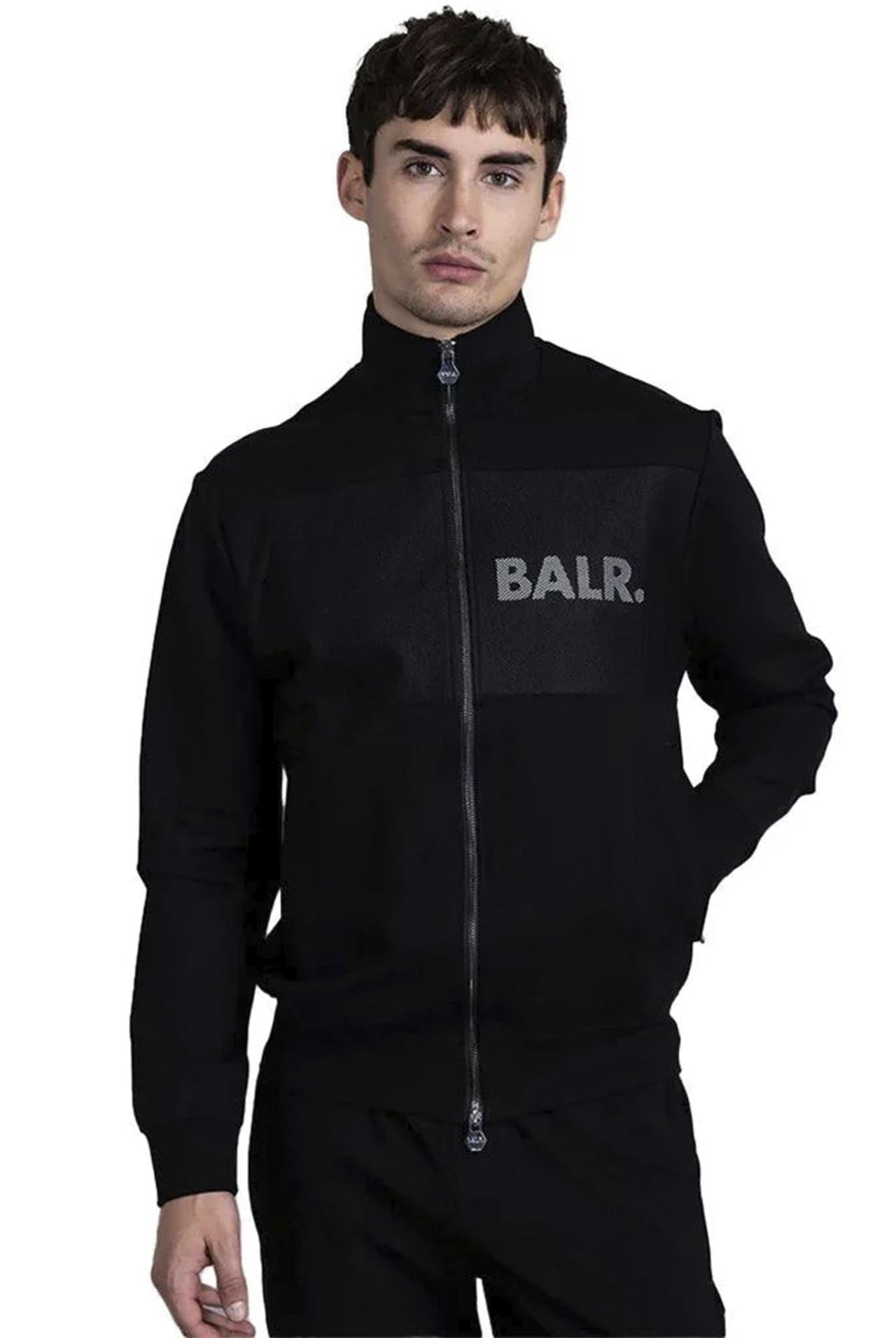 Chaqueta Balr Louis Slim Mesh Track Jet Black