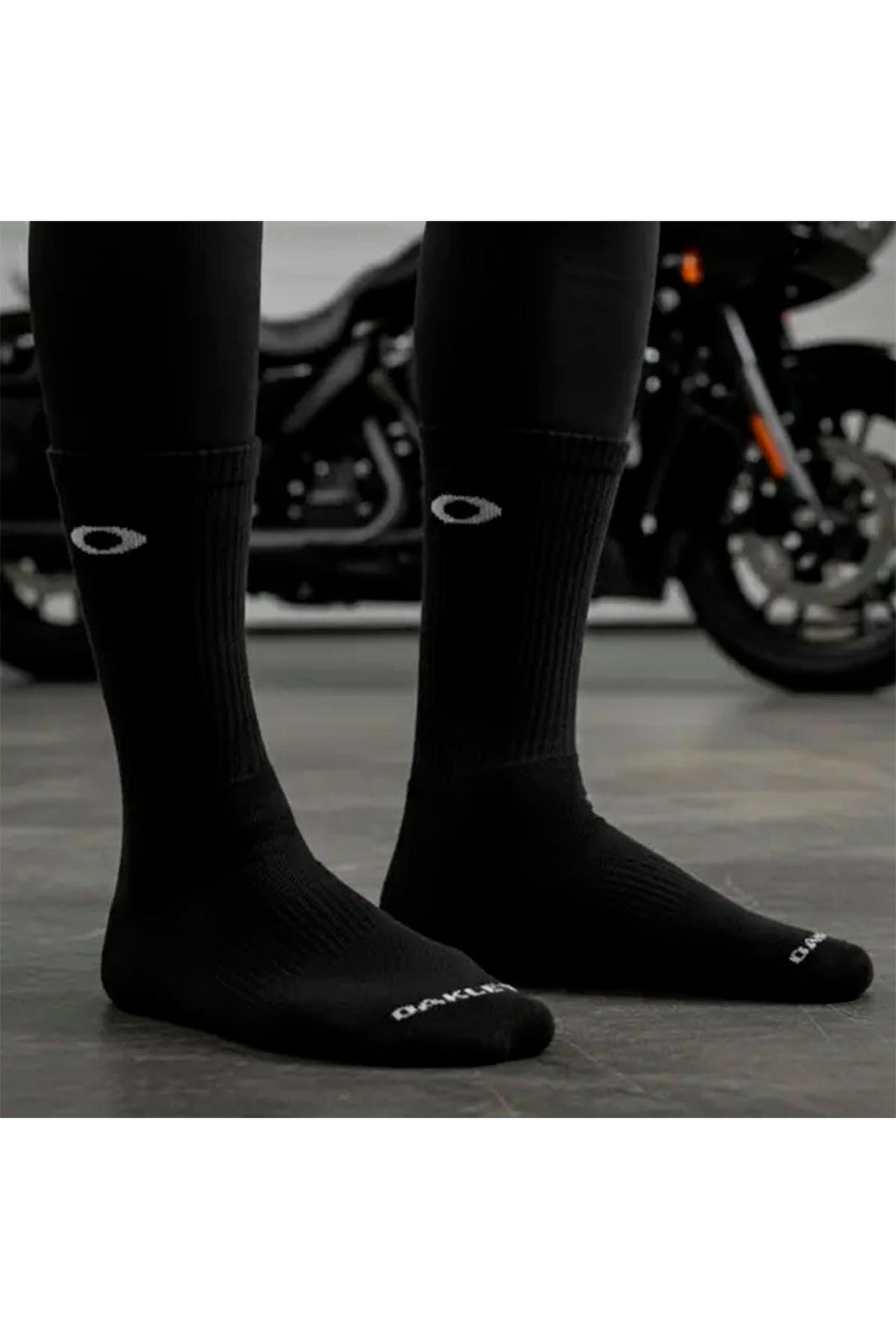 Medias Oakley Masc Mod Essential Crew Sock Blackout