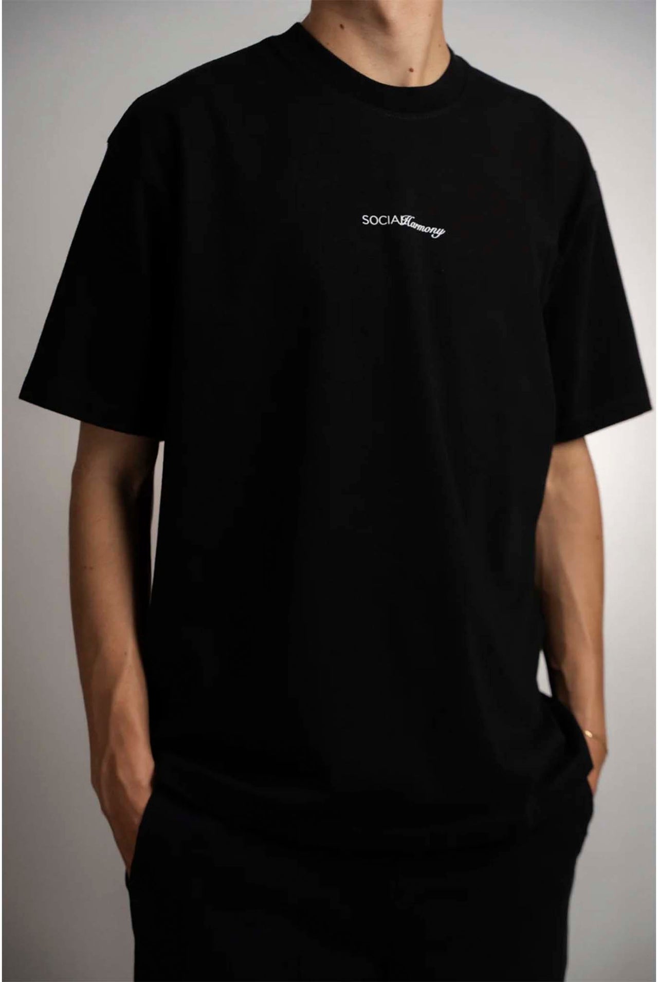 Camiseta Social Harmony One Shot Negro