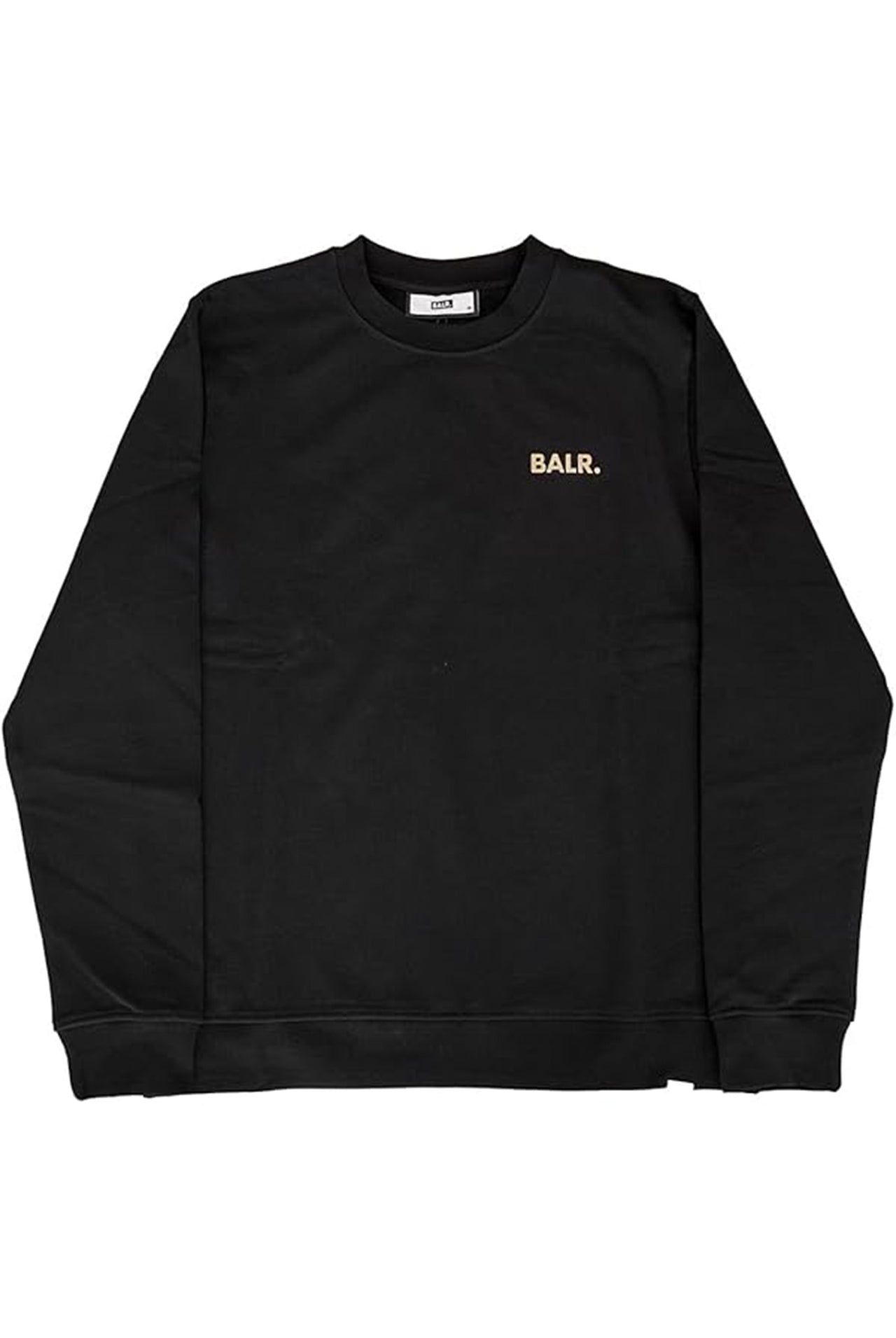 Buzo Balr Olaf Straight Gold Doll Emblem Crewneck Negro