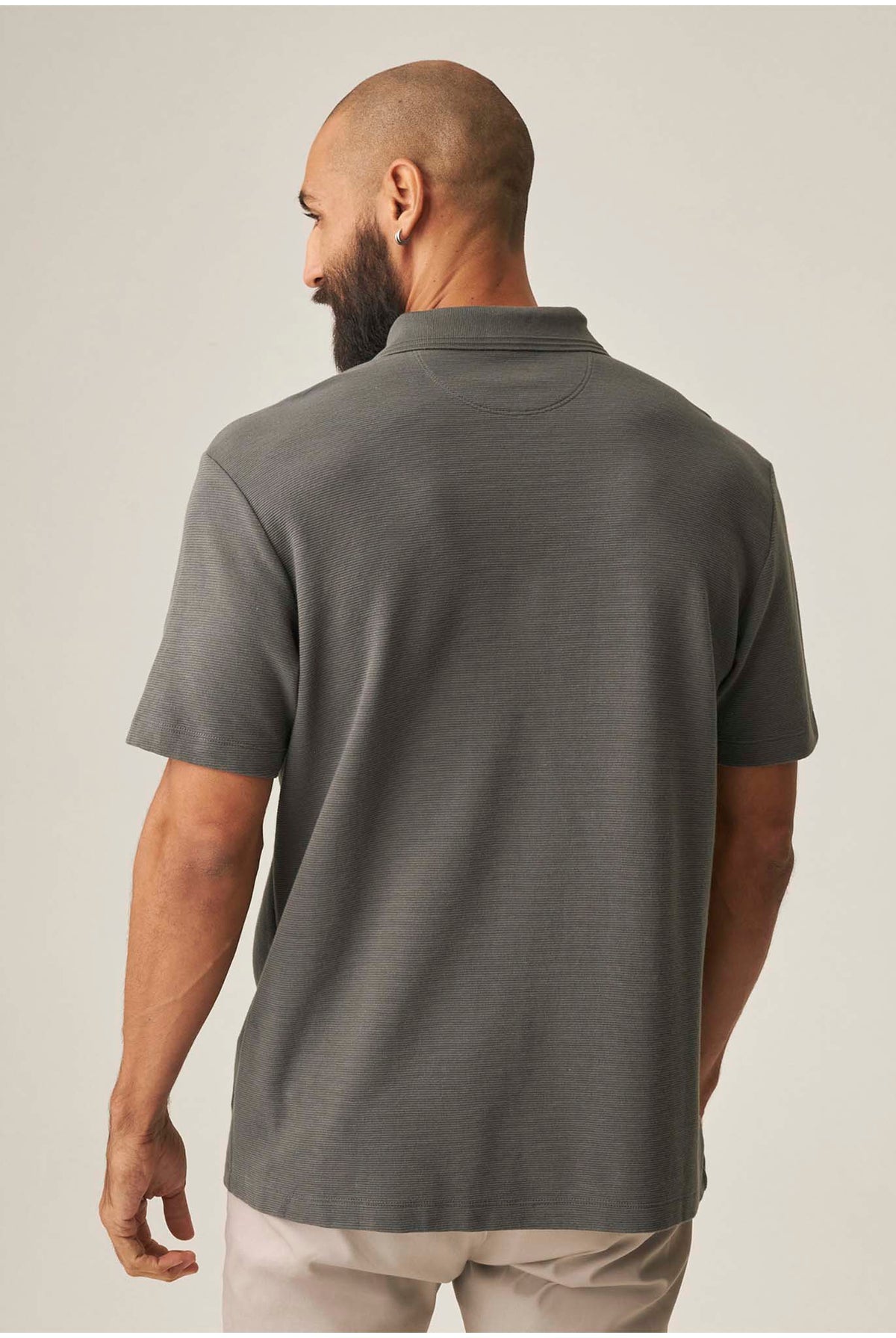 Camiseta Tipo Polo Chevignon Ribbed Gris 063-609H028