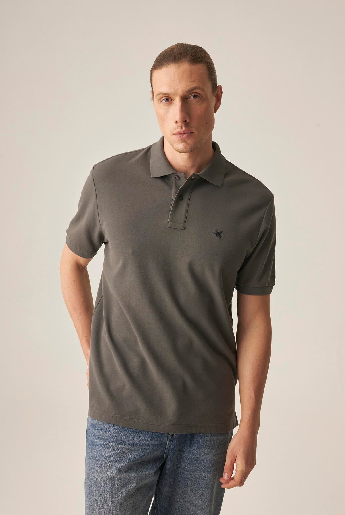 Camiseta Tipo Polo Chevignon Gris 609H000