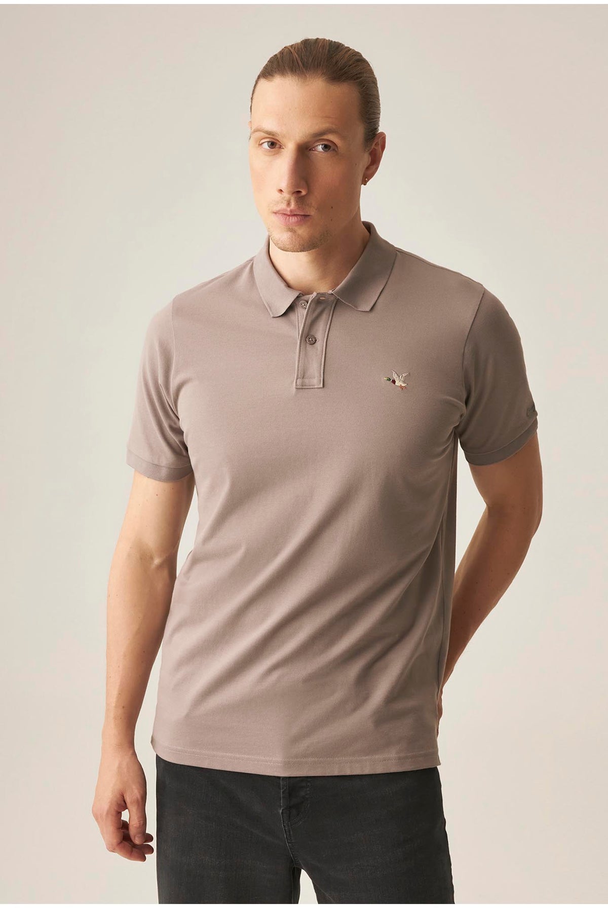 Camiseta Tipo Polo Chevignon Gris 609H001