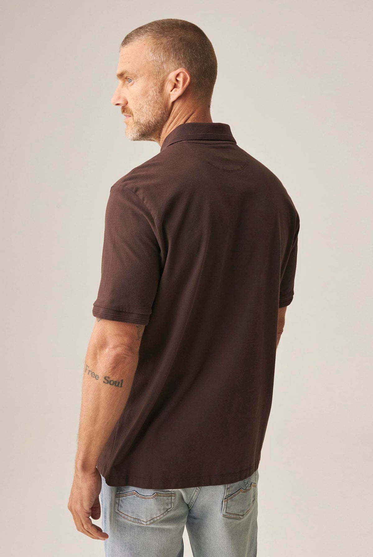 Camiseta Tipo Polo Chevignon Café 063-609H027