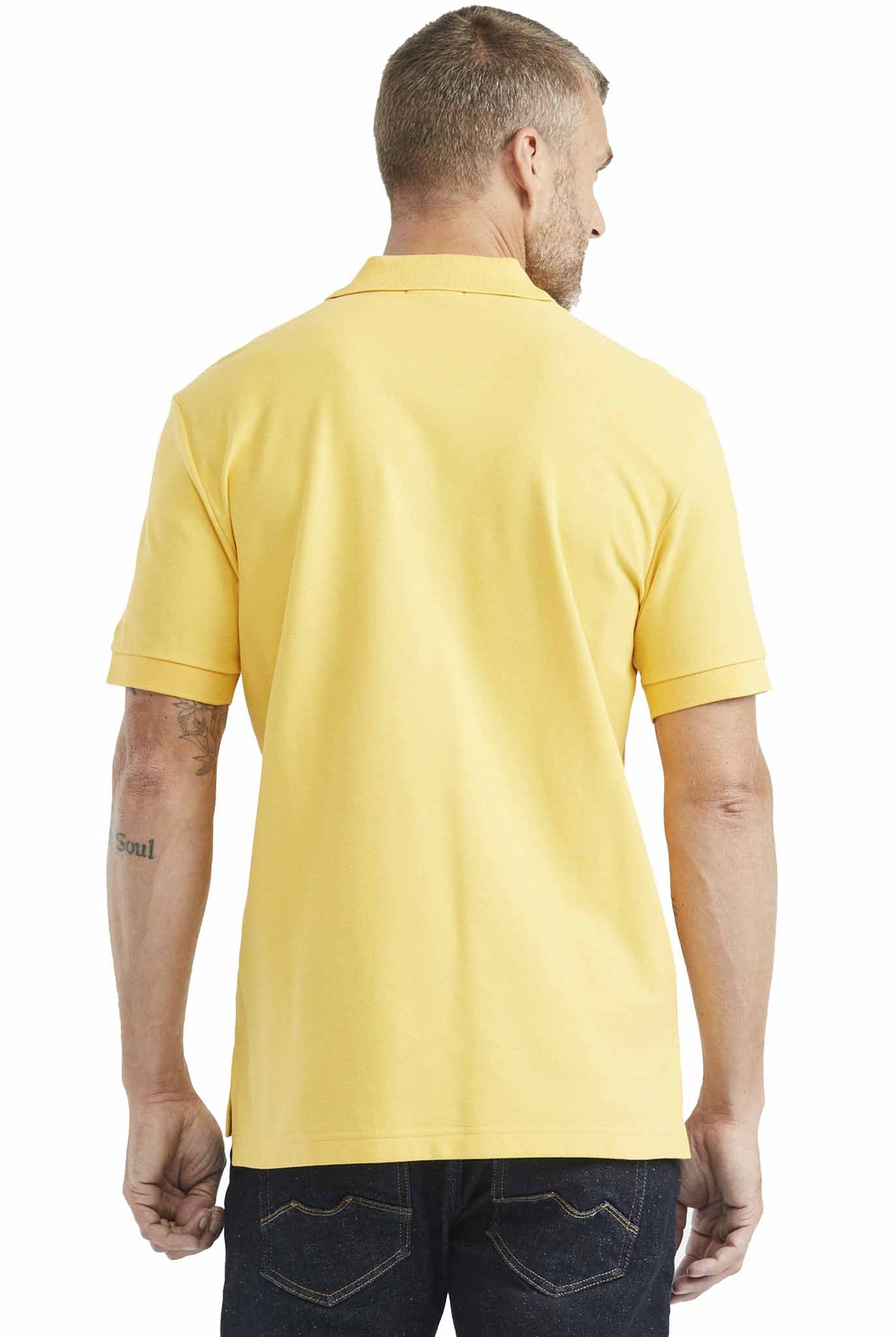 Camiseta Tipo Polo Chevignon Fondo Entero Manga Corta Amarillo