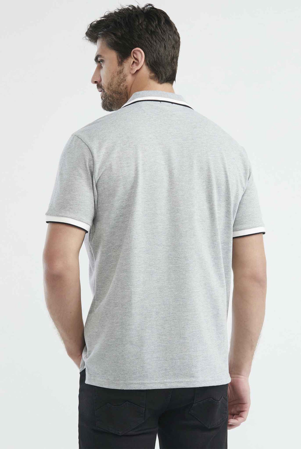 Camiseta Tipo Polo Chevignon Manga corta, Puño Y Cuello Con Rayas en contraste - Classic