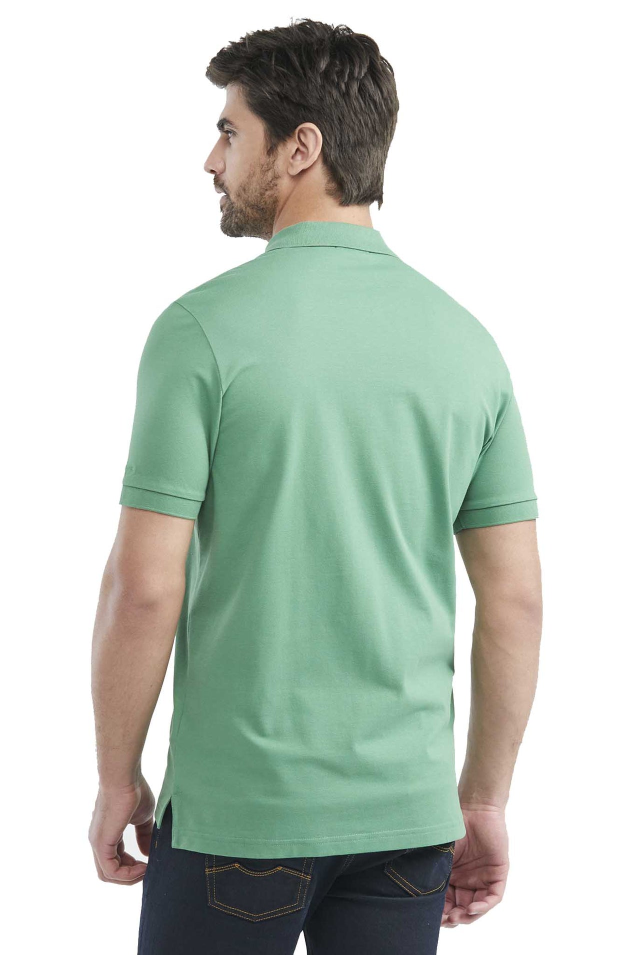 Camiseta Tipo Polo Chevignon Tono A Tono Manga Corta Verde 609E001-301
