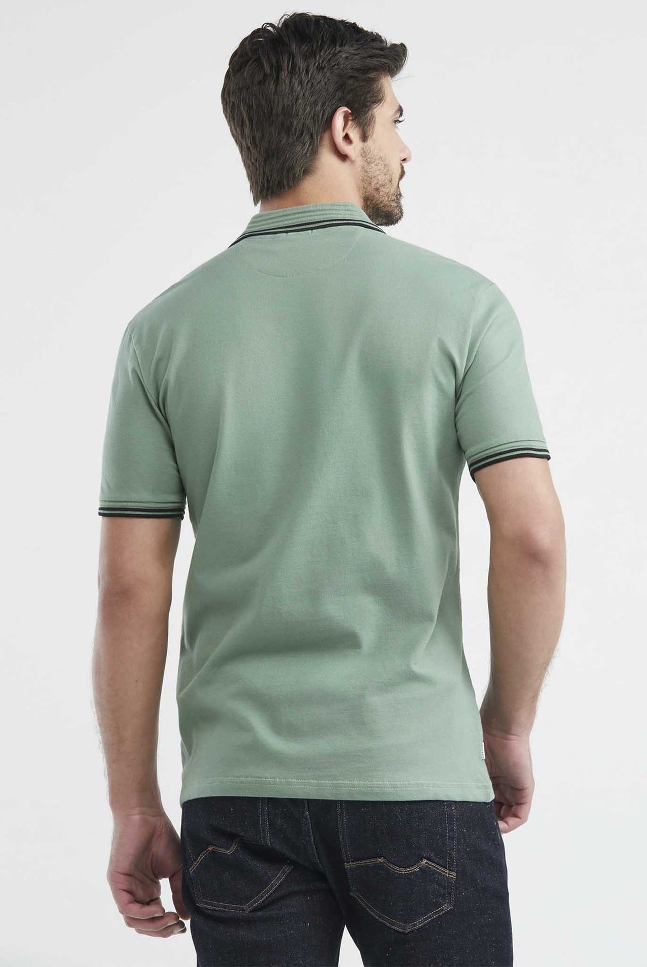 Camiseta Tipo Polo Chevignon Manga Corta Color Verde
