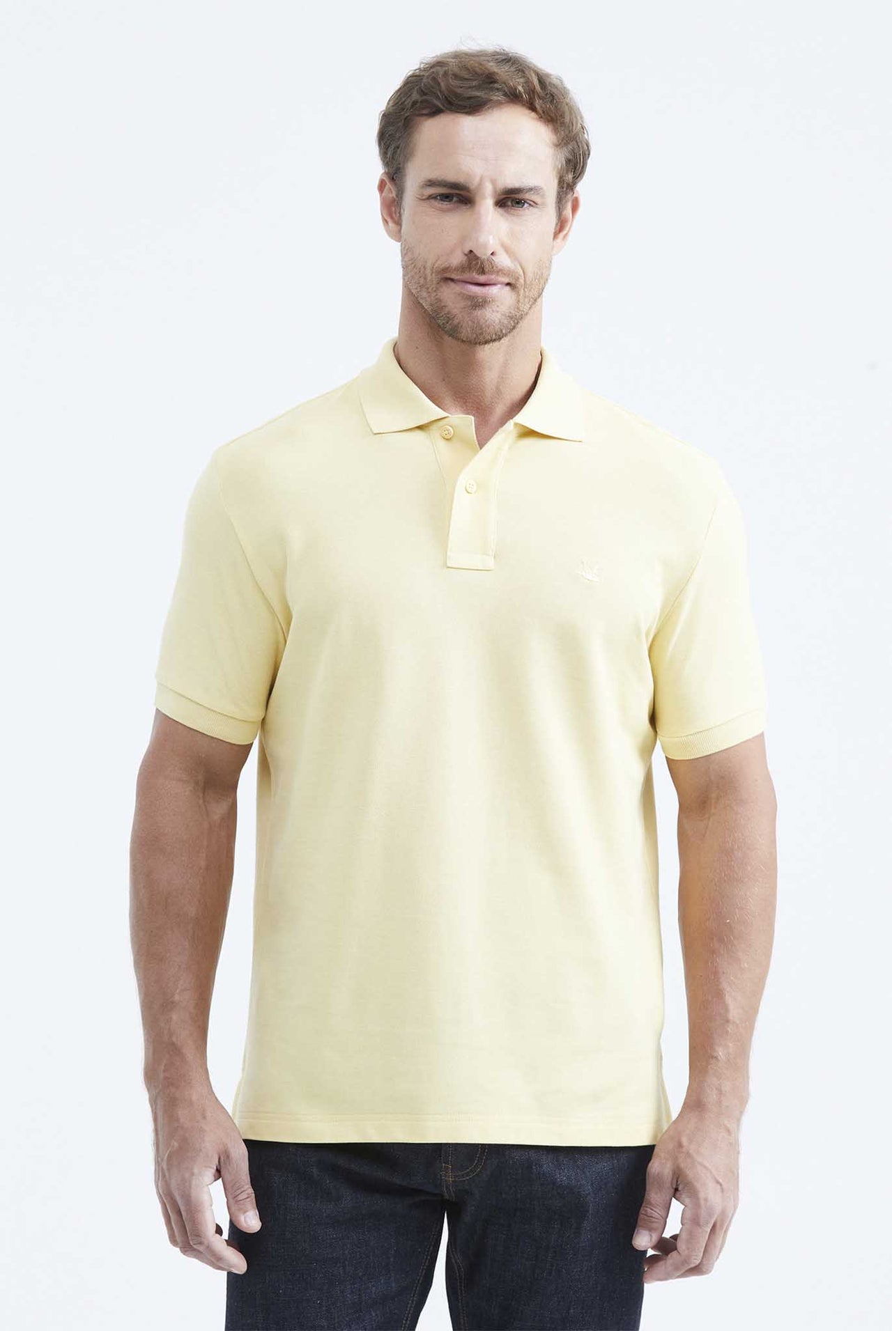 Camiseta Tipo Polo Chevignon Amarillo Luz Claro