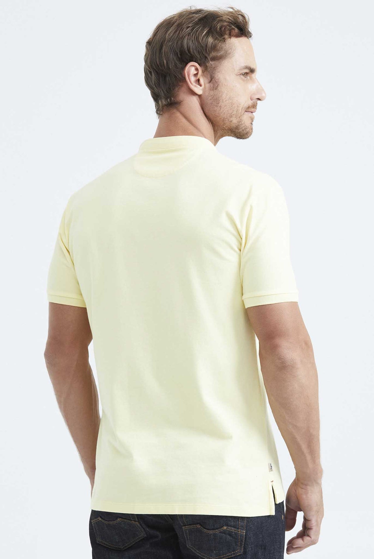 Camiseta Tipo Polo Chevignon Cuello Neru Amarillo