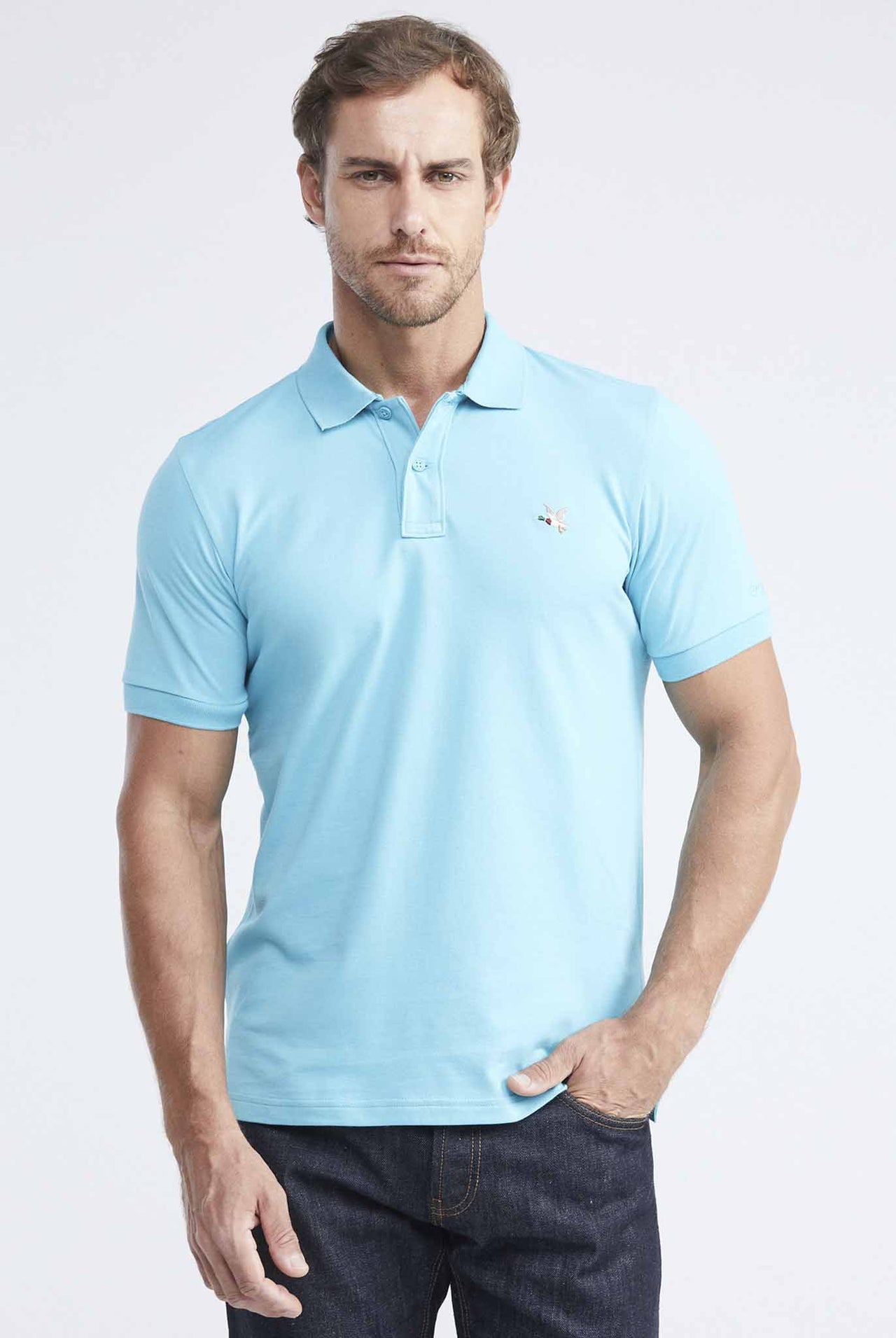 Camiseta Tipo Polo Chevignon Azul