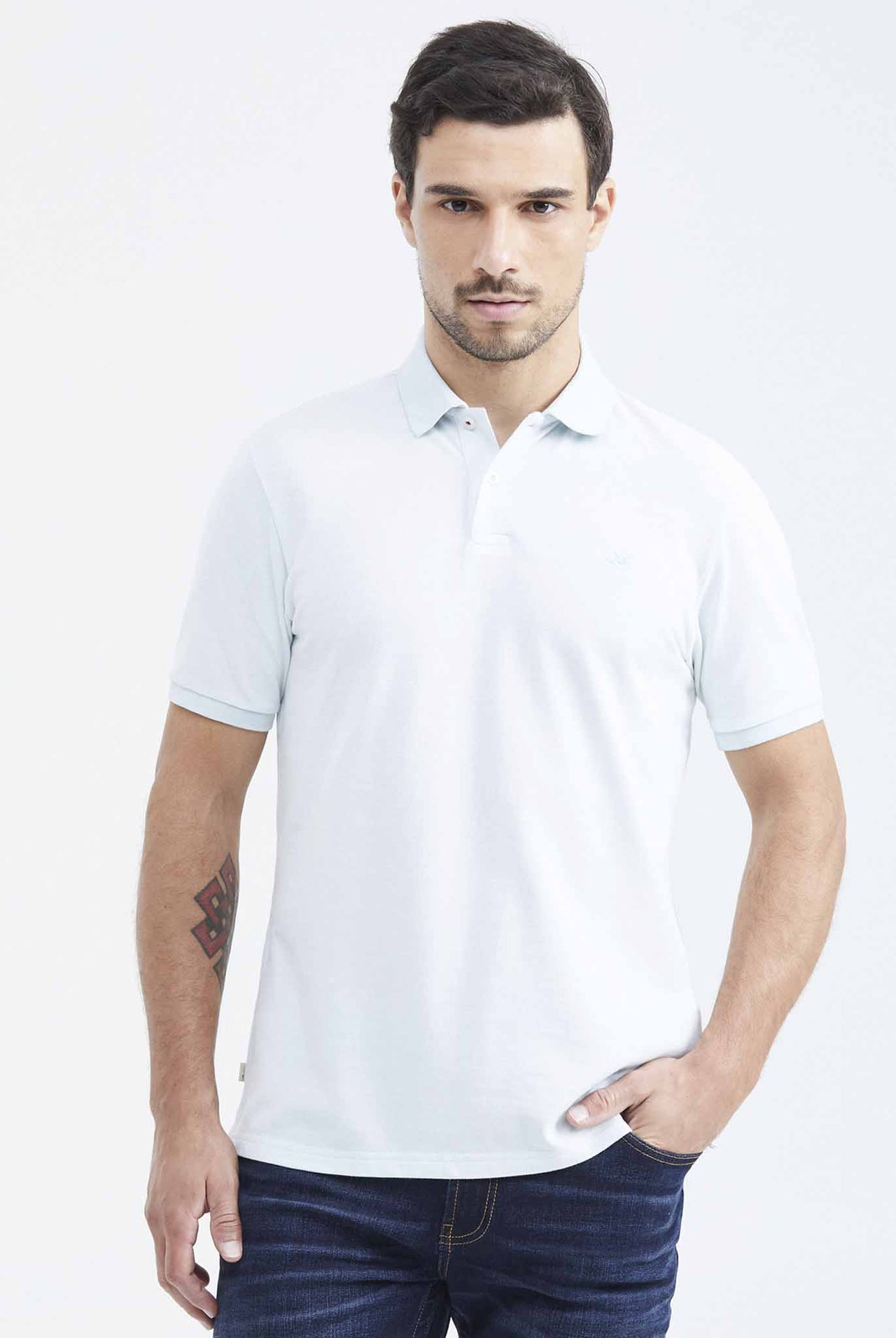 Camiseta Tipo Polo Chevignon Azul