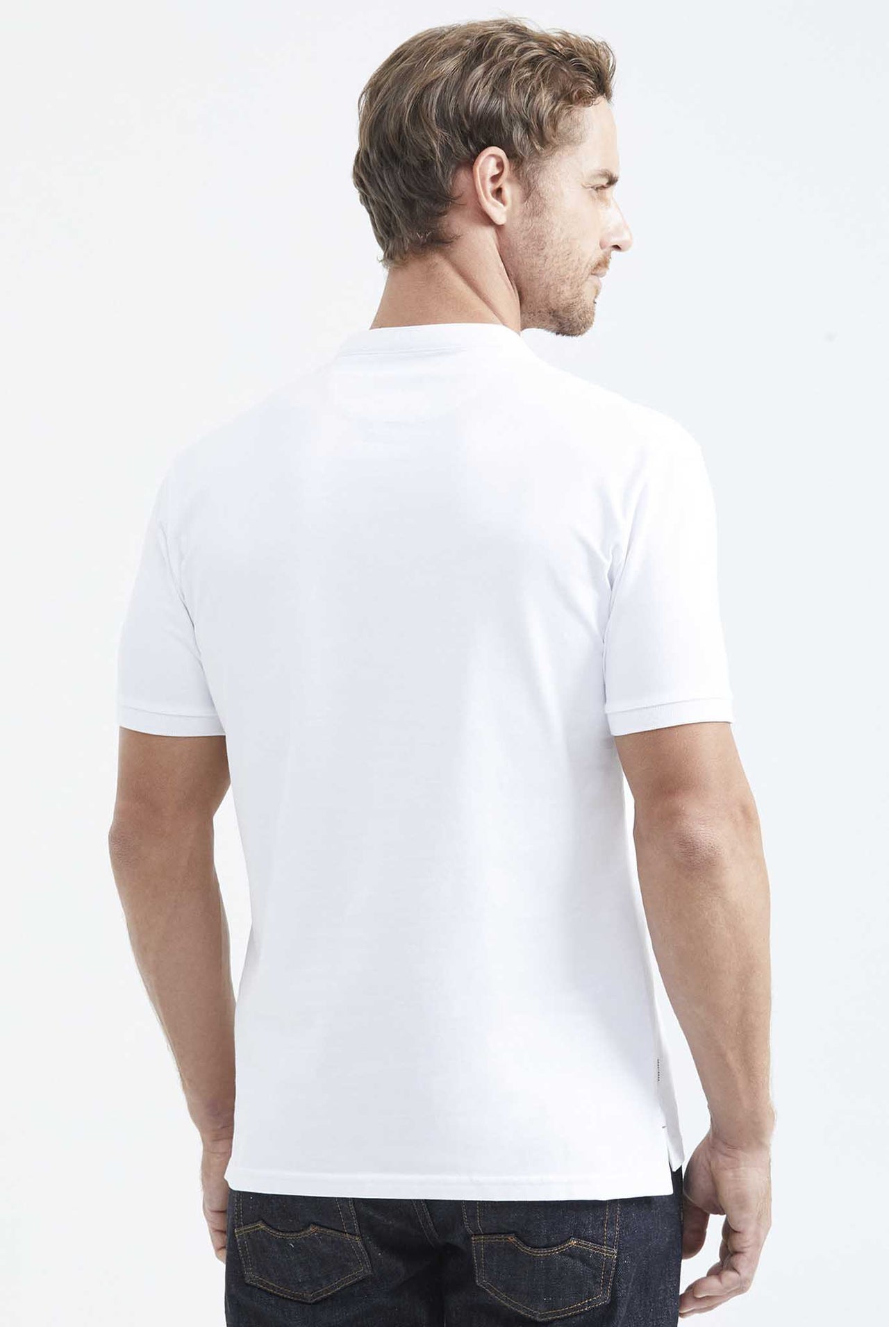 Camiseta Tipo Polo Chevignon Cuello Neru Blanco