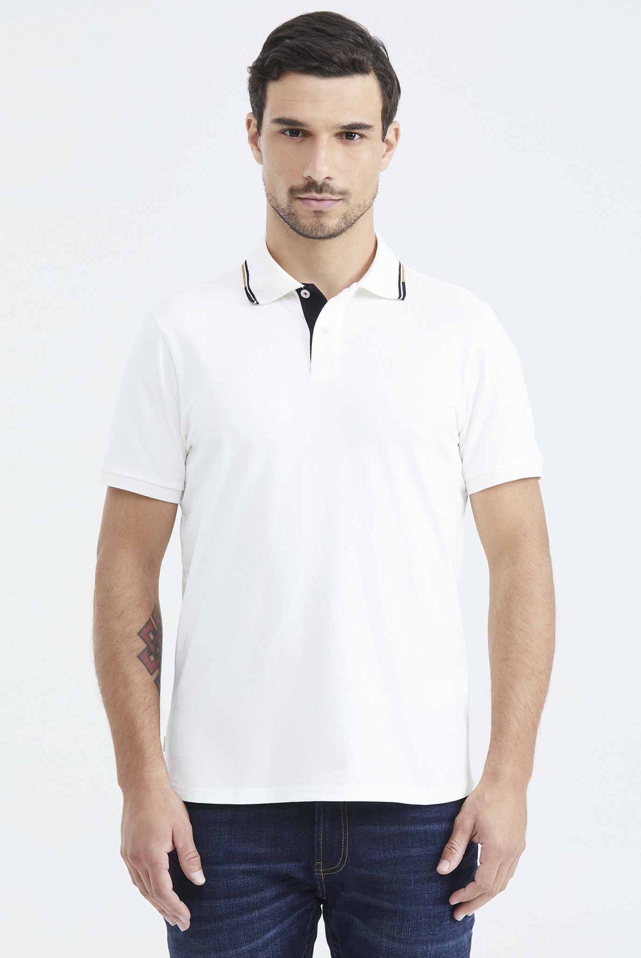 Camiseta Tipo Polo Chevignon Blanco