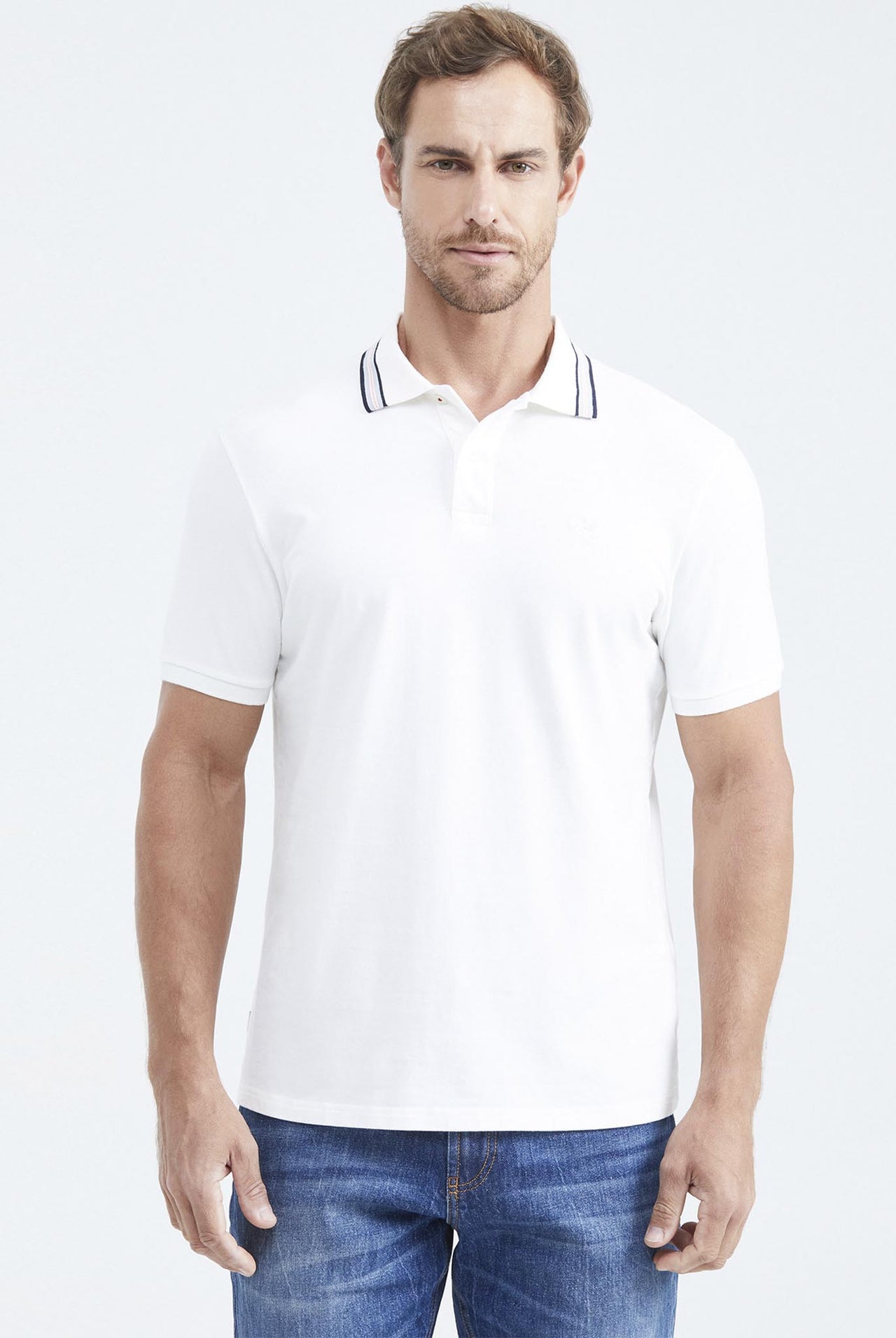 Camiseta Tipo Polo Chevignon Crudo