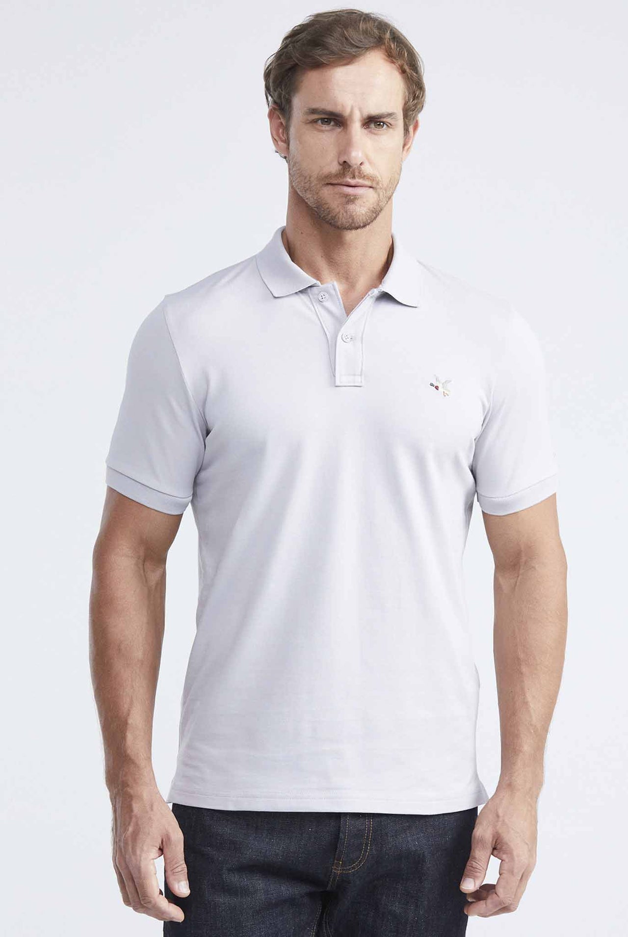 Camiseta Tipo Polo Chevignon Gris