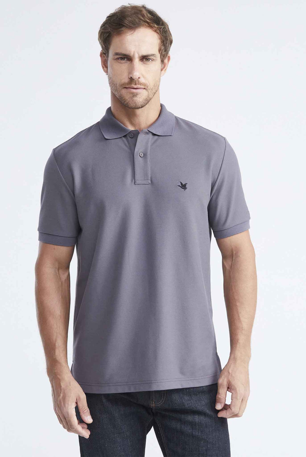 Camiseta Tipo Polo Chevignon Gris Iman