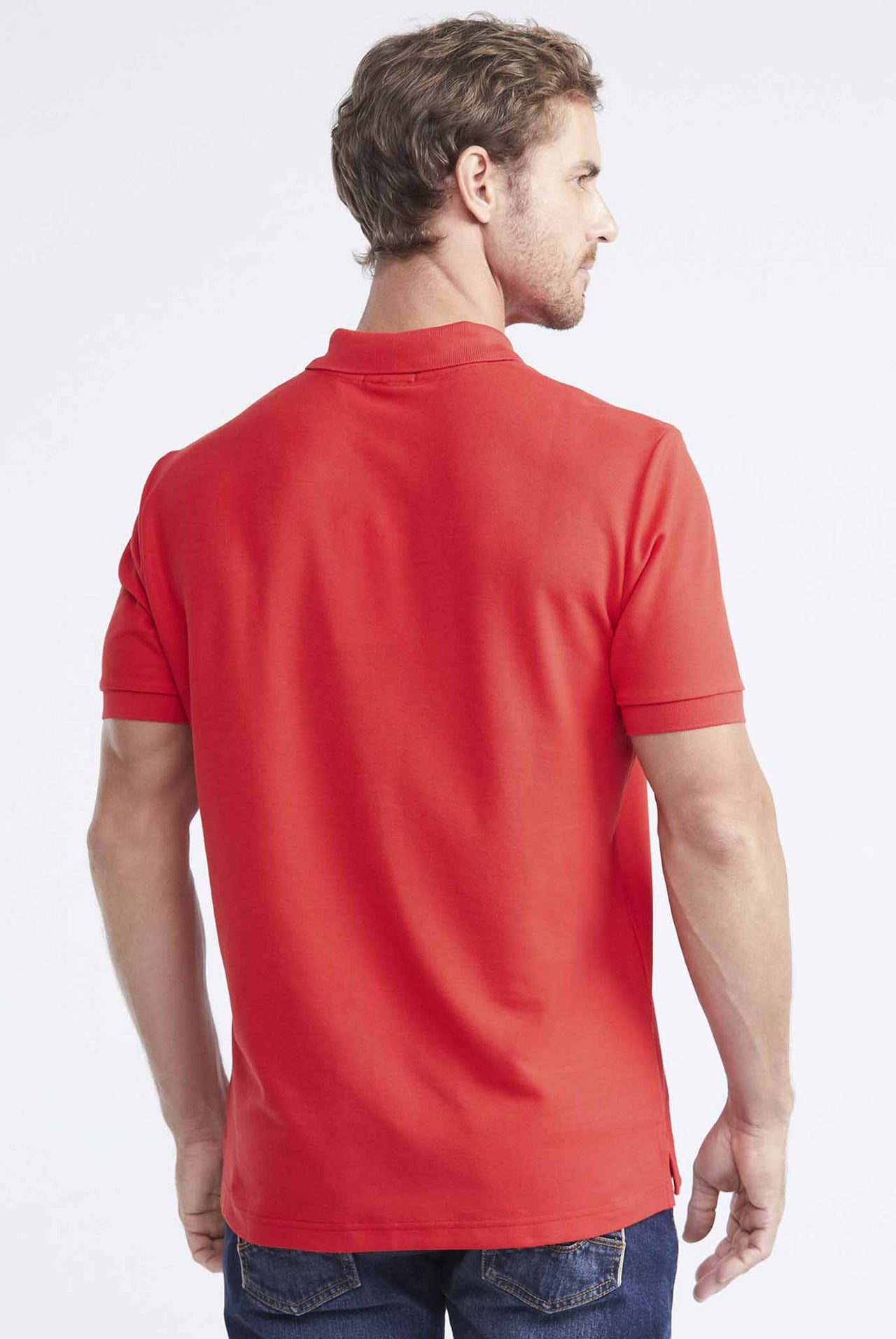 Camiseta Tipo Polo Chevignon Rojo Marte Oscuro