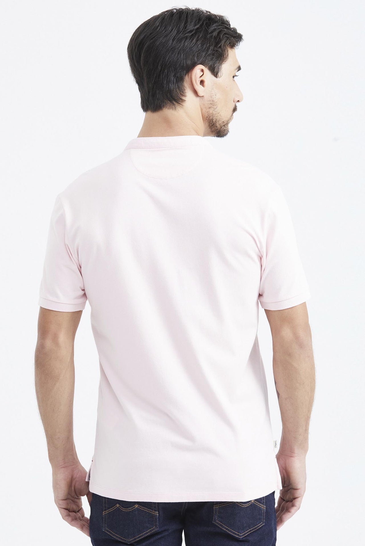 Camiseta Tipo Polo Chevignon Cuello Neru Rosado