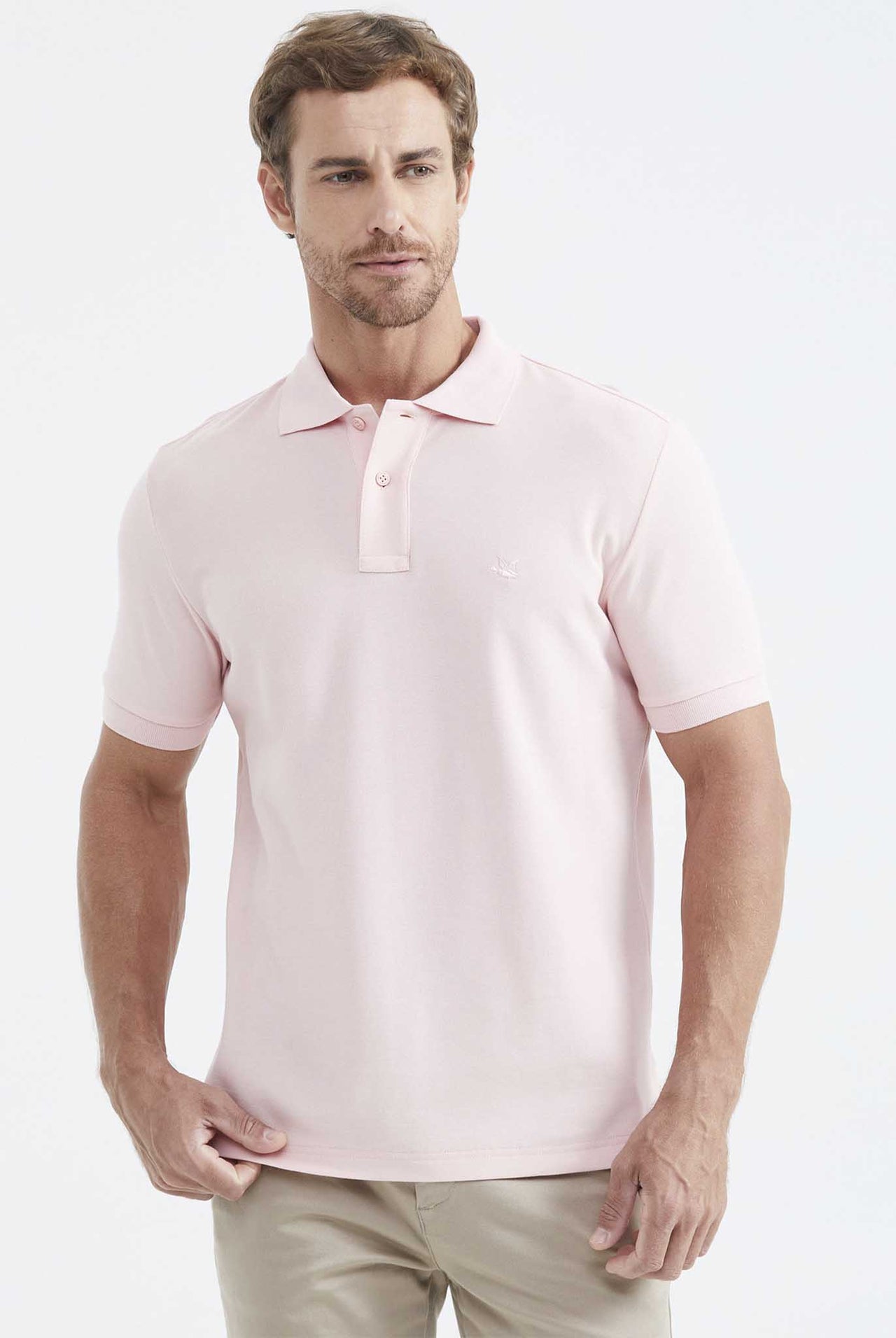 Camiseta Tipo Polo Chevignon Rosa Turbio Medio