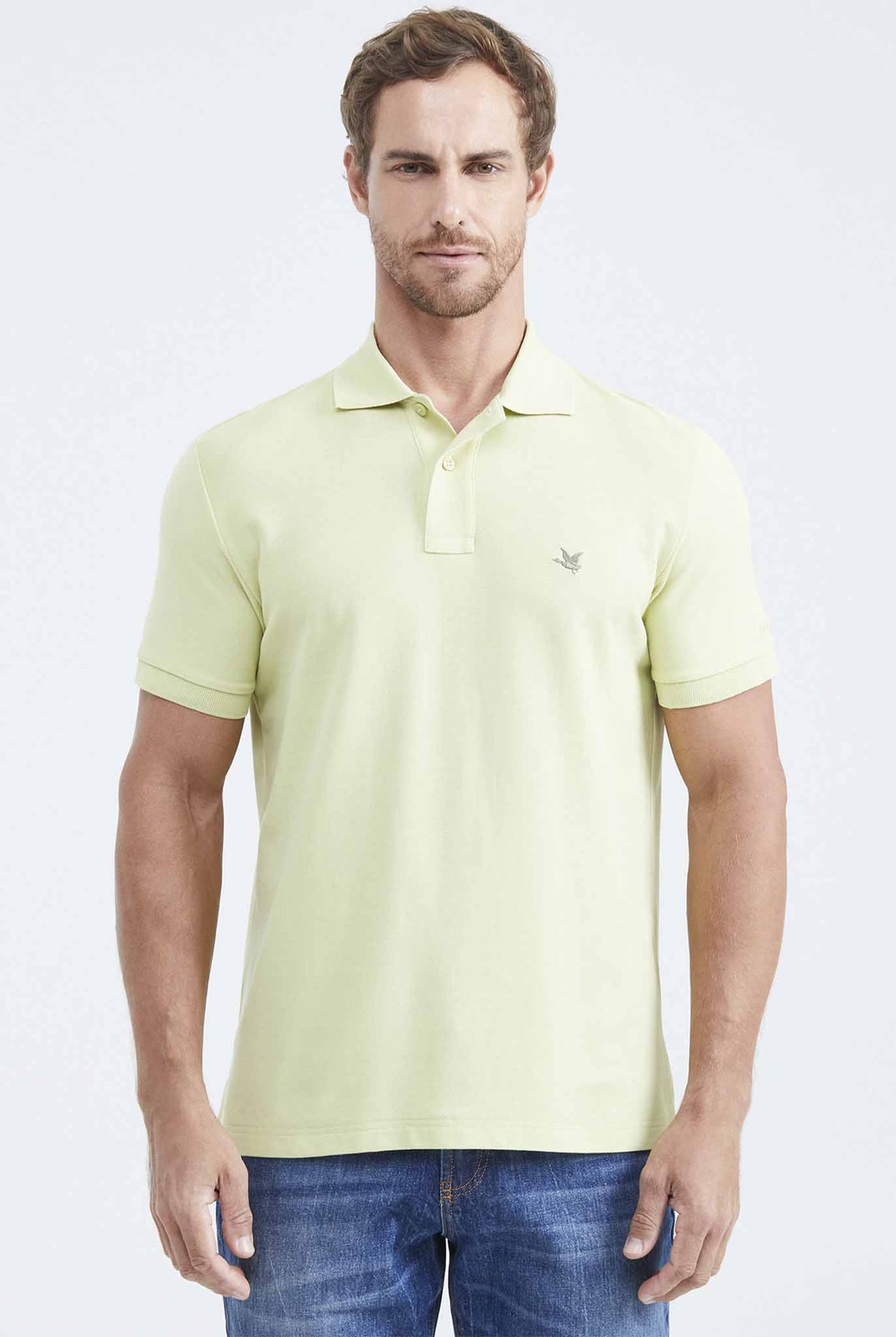 Camiseta Tipo Polo Chevignon Verde Anea Claro