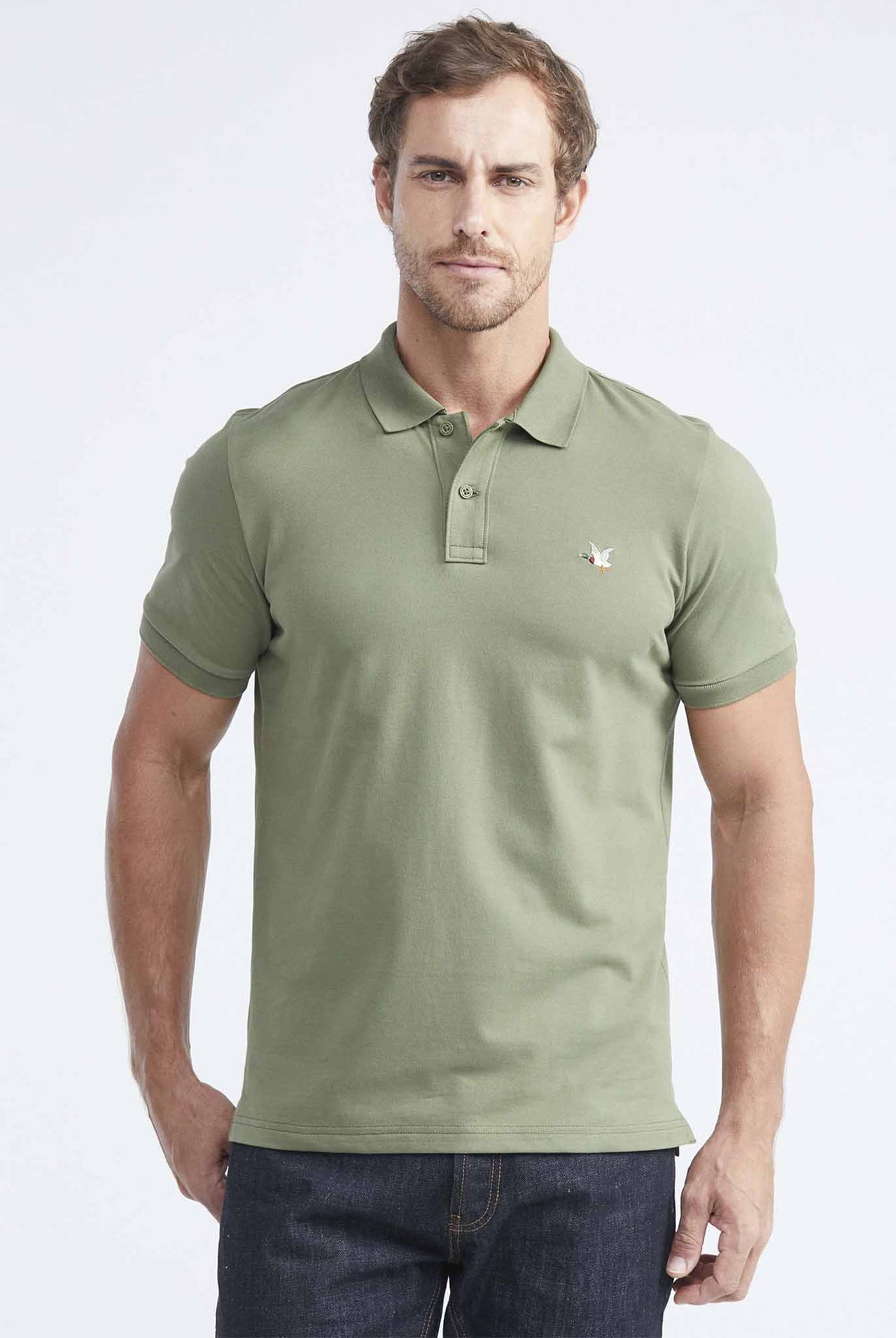 Camiseta Tipo Polo Chevignon Verde Olivino