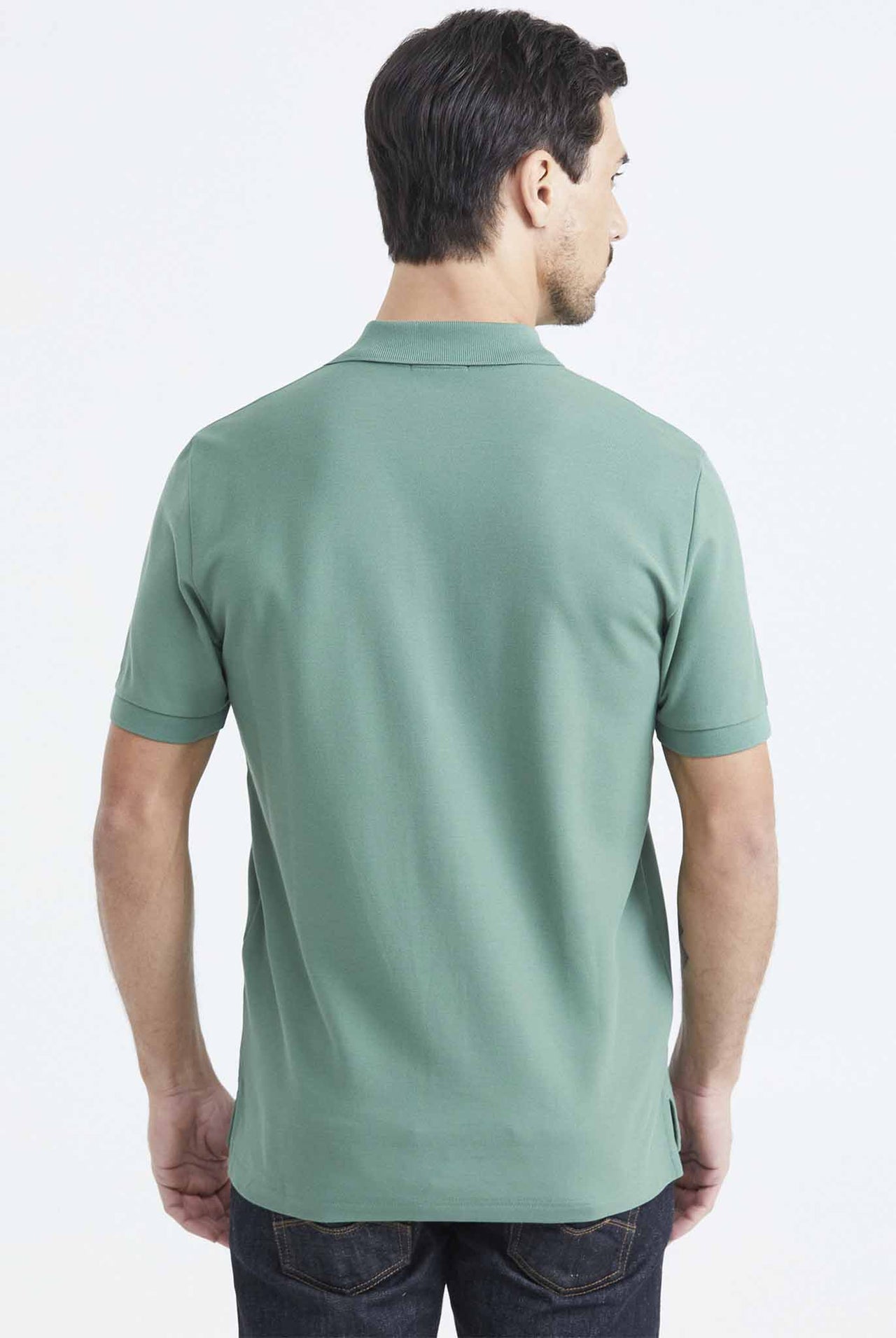 Camiseta Tipo Polo Chevignon Verde Olmo Oscuro