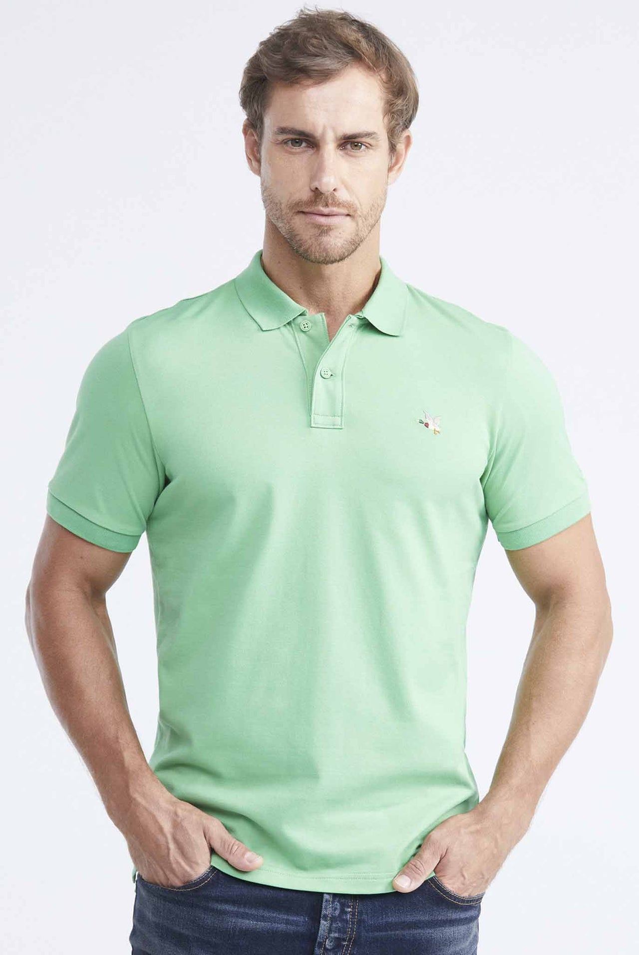 Camiseta Tipo Polo Chevignon Verde Vichada