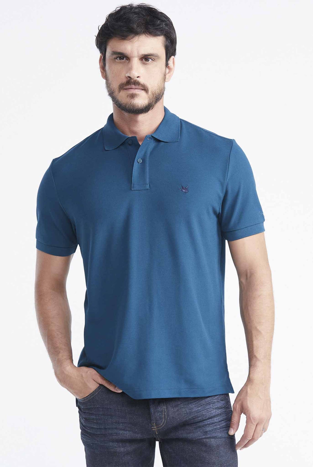 Camiseta Tipo Polo Chevignon Verde Montaña