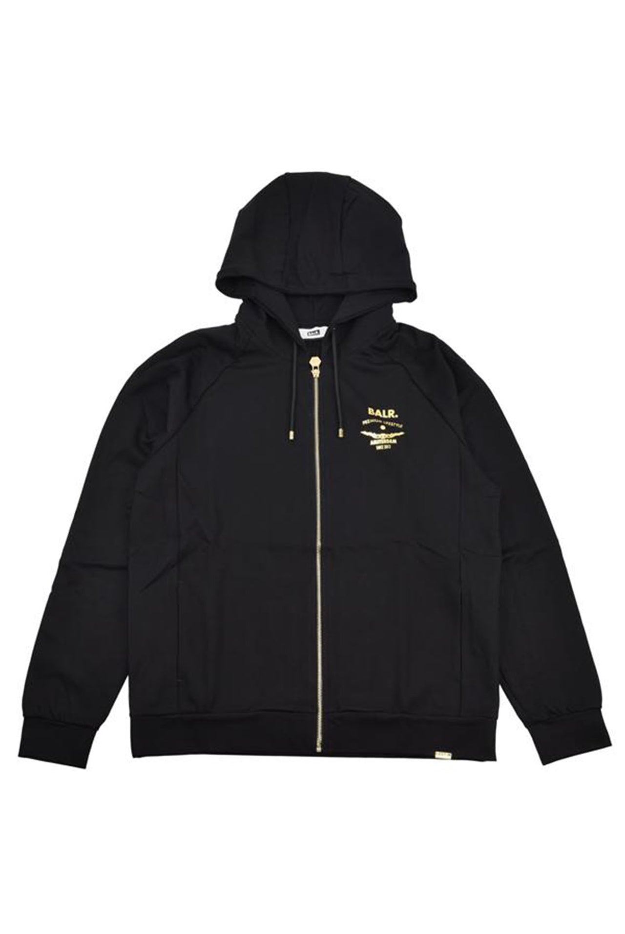 Chaqueta Balr Rani Zip Gold Emblem Jet Black