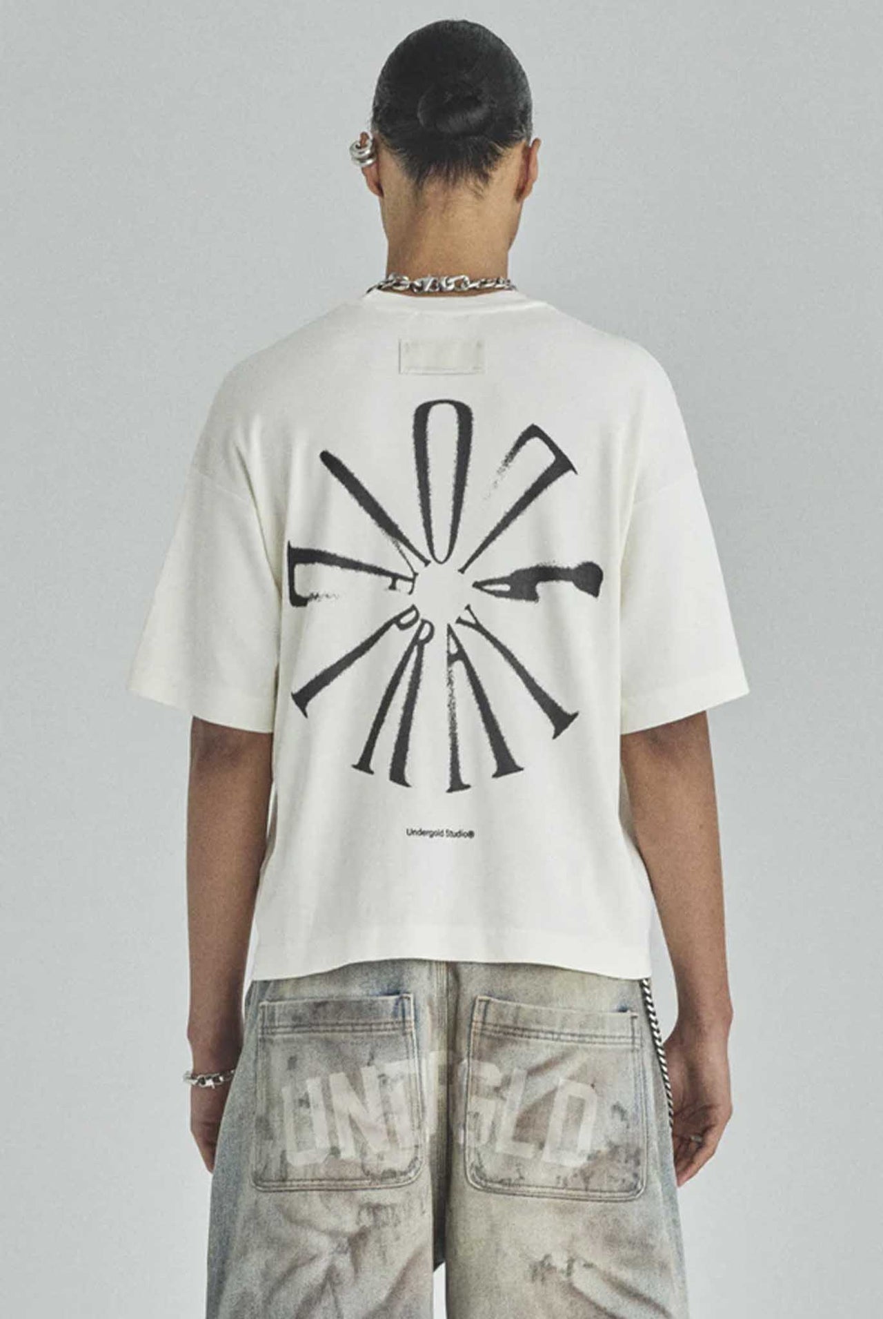 Camiseta Undergold Spring Pray 4 Love Boxy Fit White