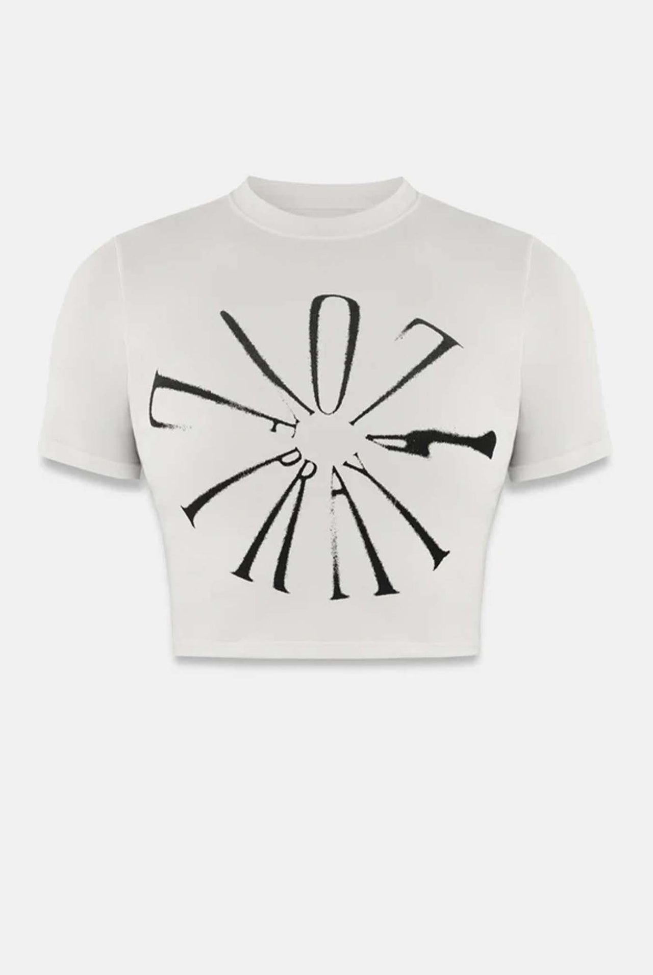 Crop Top Undergold Spring Pray 4 Love White