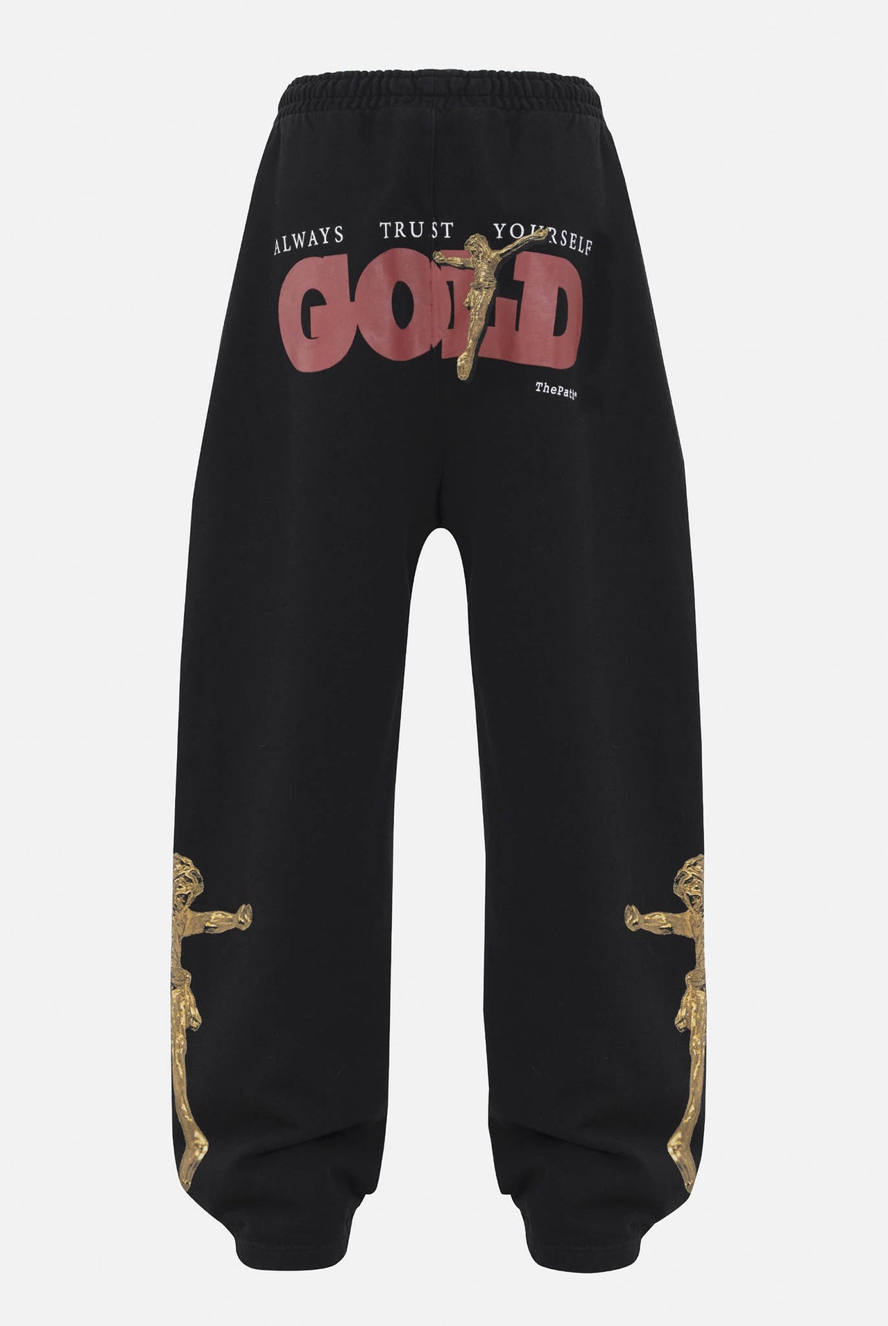 The Path Undergold Golden Christ Straightpants Black