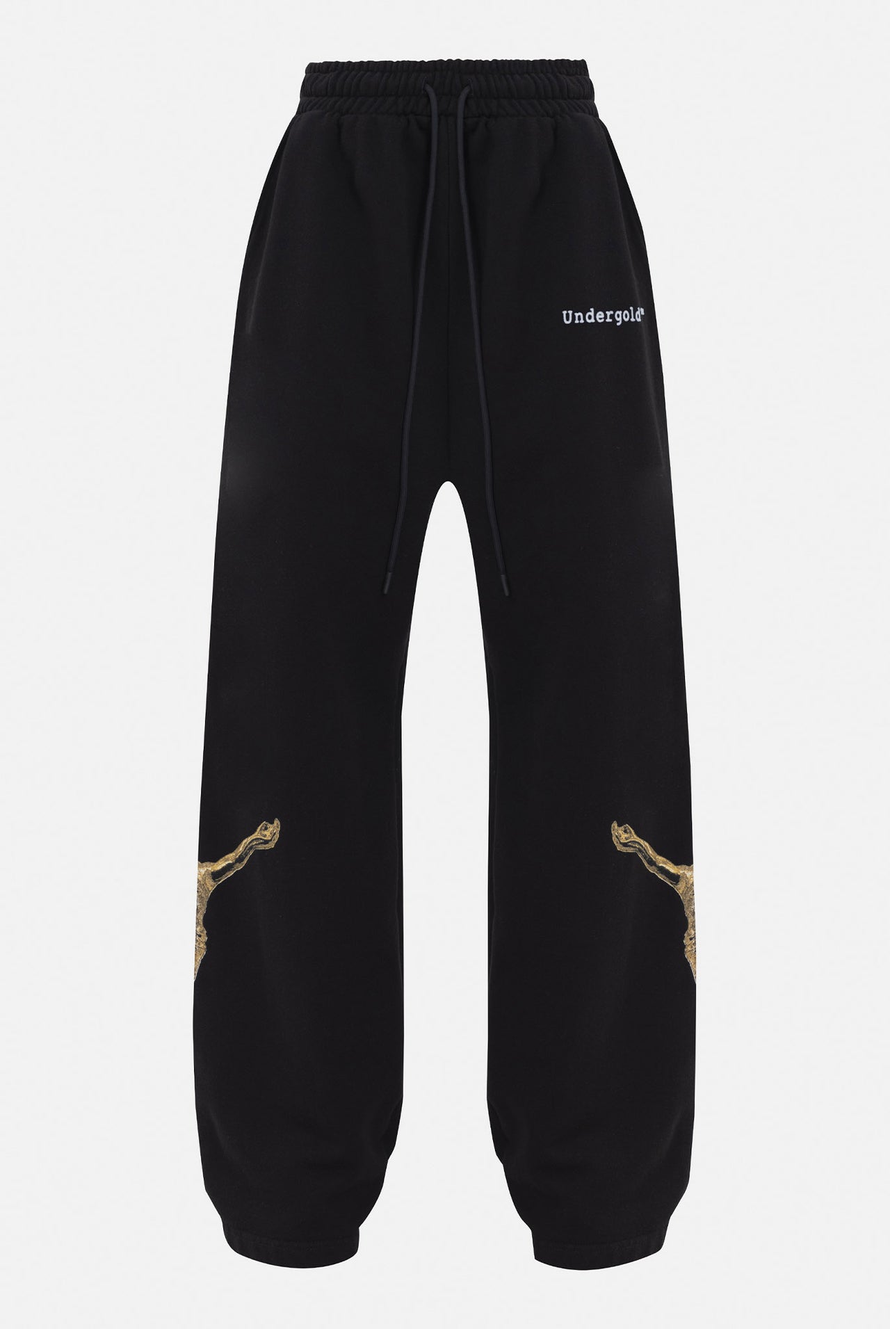 The Path Undergold Golden Christ Straightpants Black