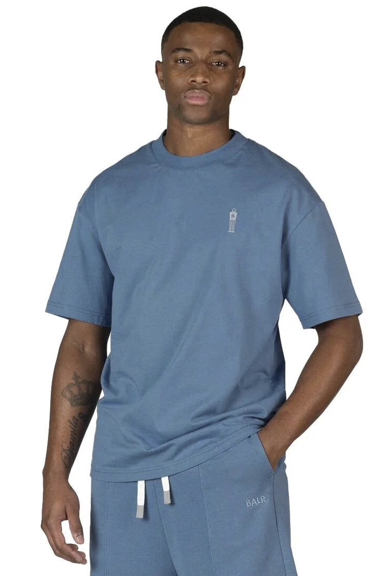 Camiseta Balr The Wall Box Fit Coronet Blue