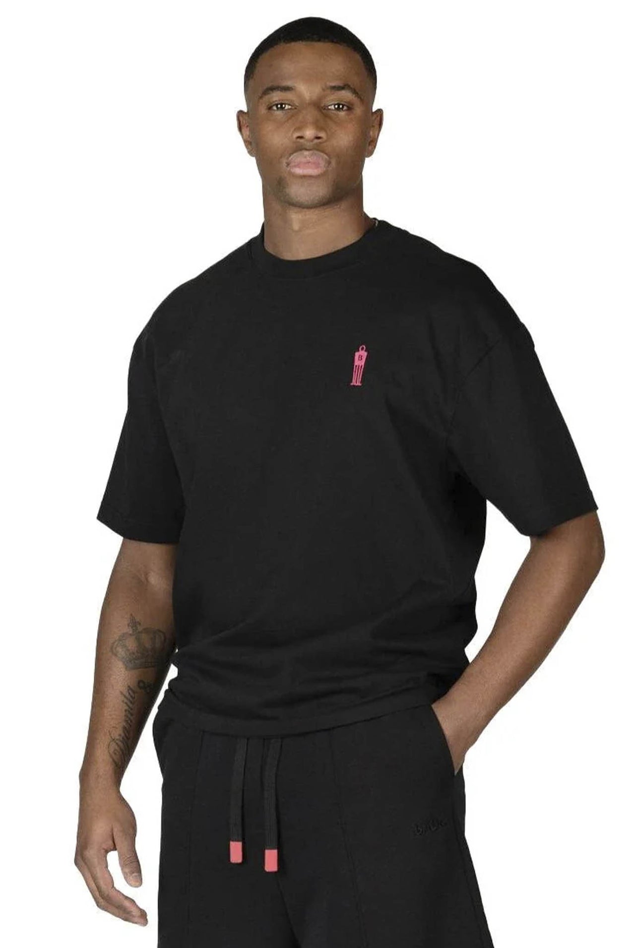 Camiseta Balr The Wall Box Fit Jet Black