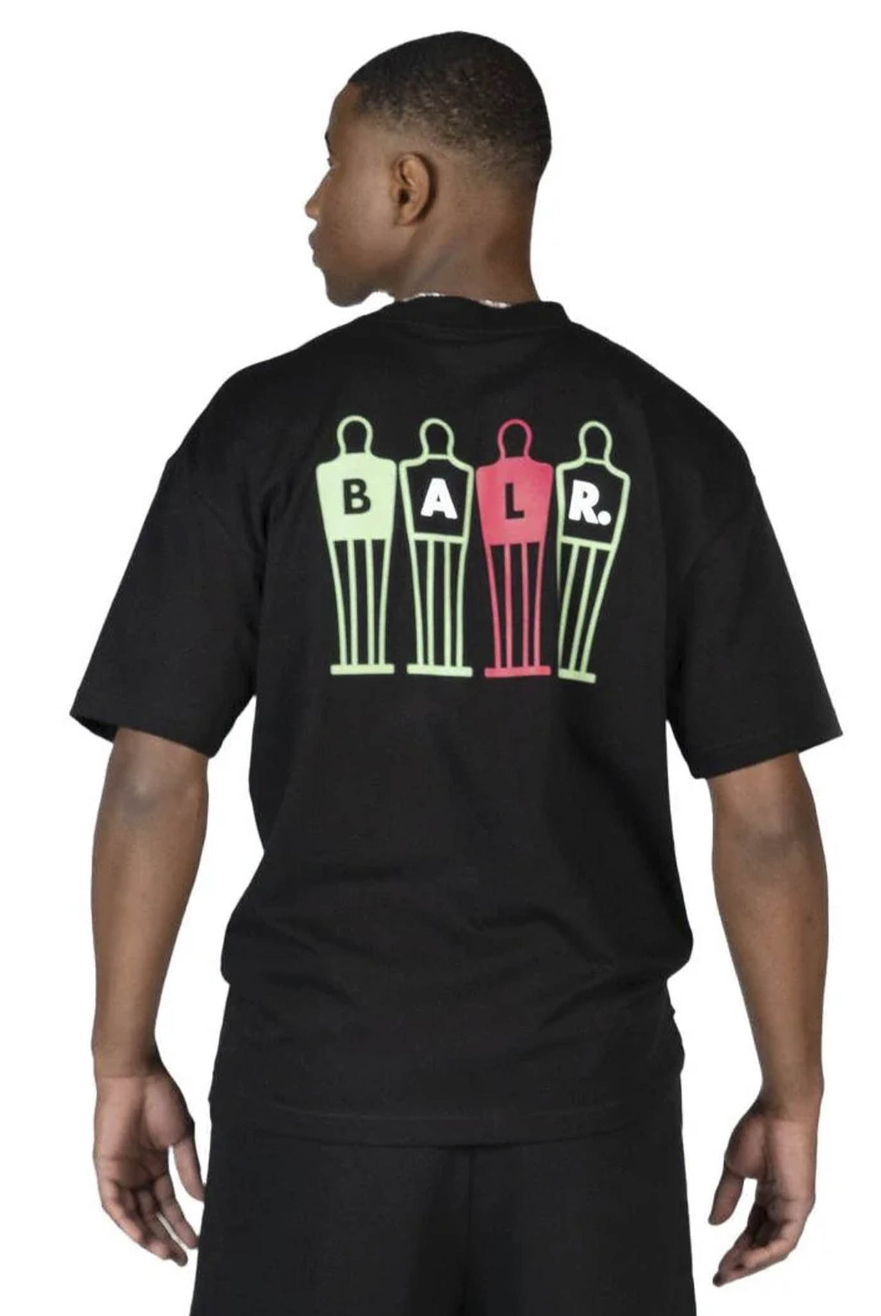 Camiseta Balr The Wall Box Fit Jet Black