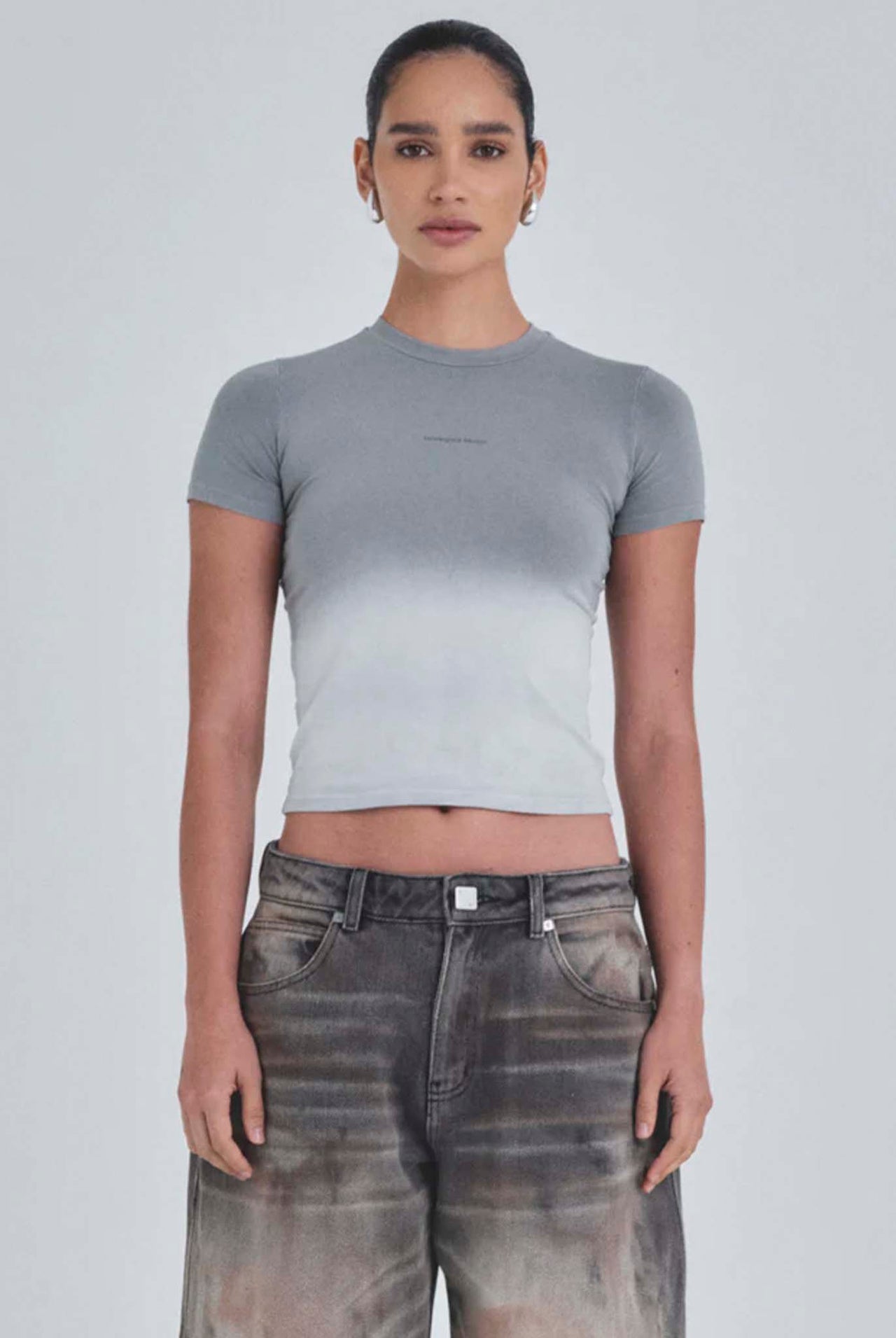 Camiseta Undergold Holy State Long Baby Faded Gray