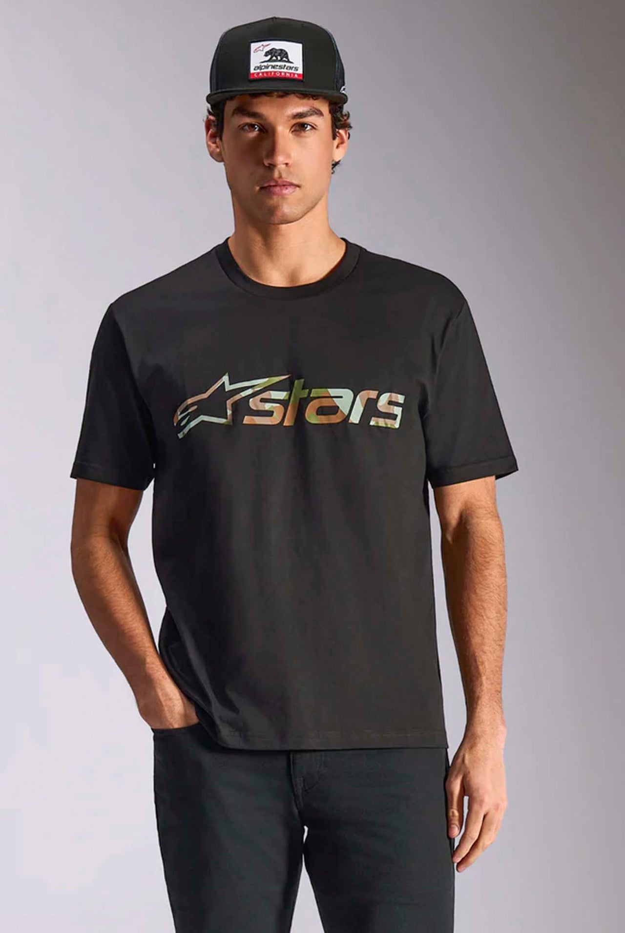 Camiseta Alpinestars Verdure Camo SS CSF Black