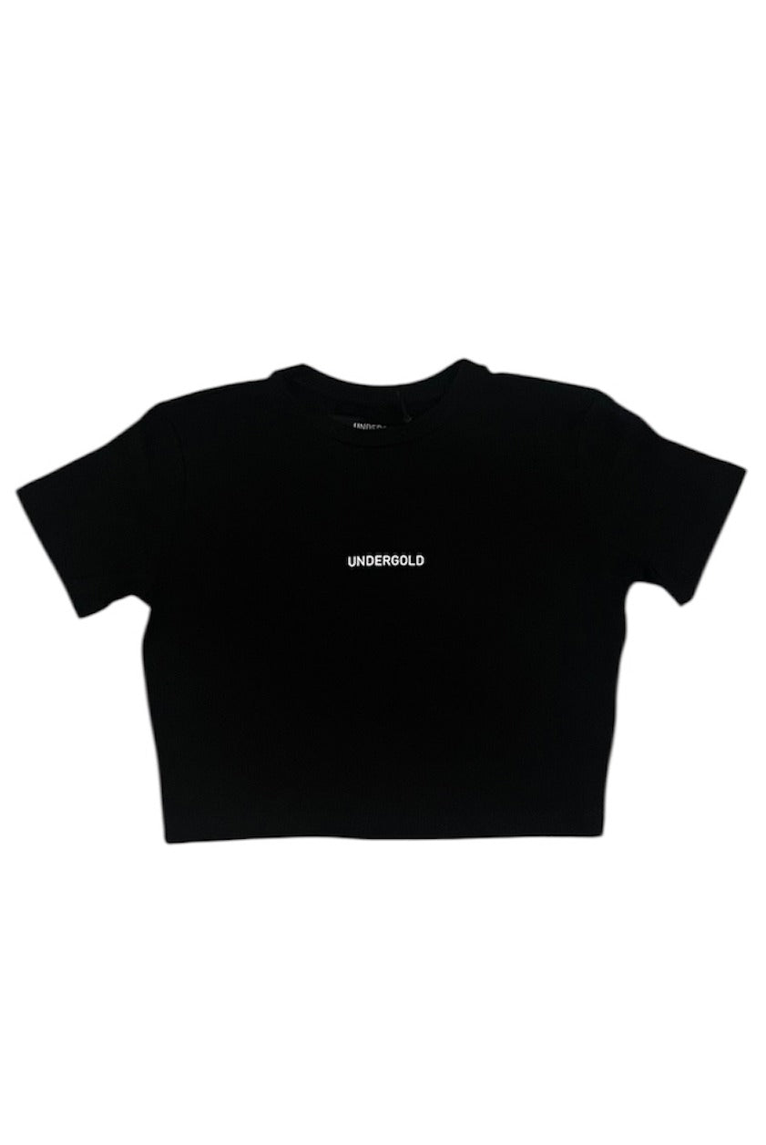 Crop Top Undergold Basics Baby Tee Negro