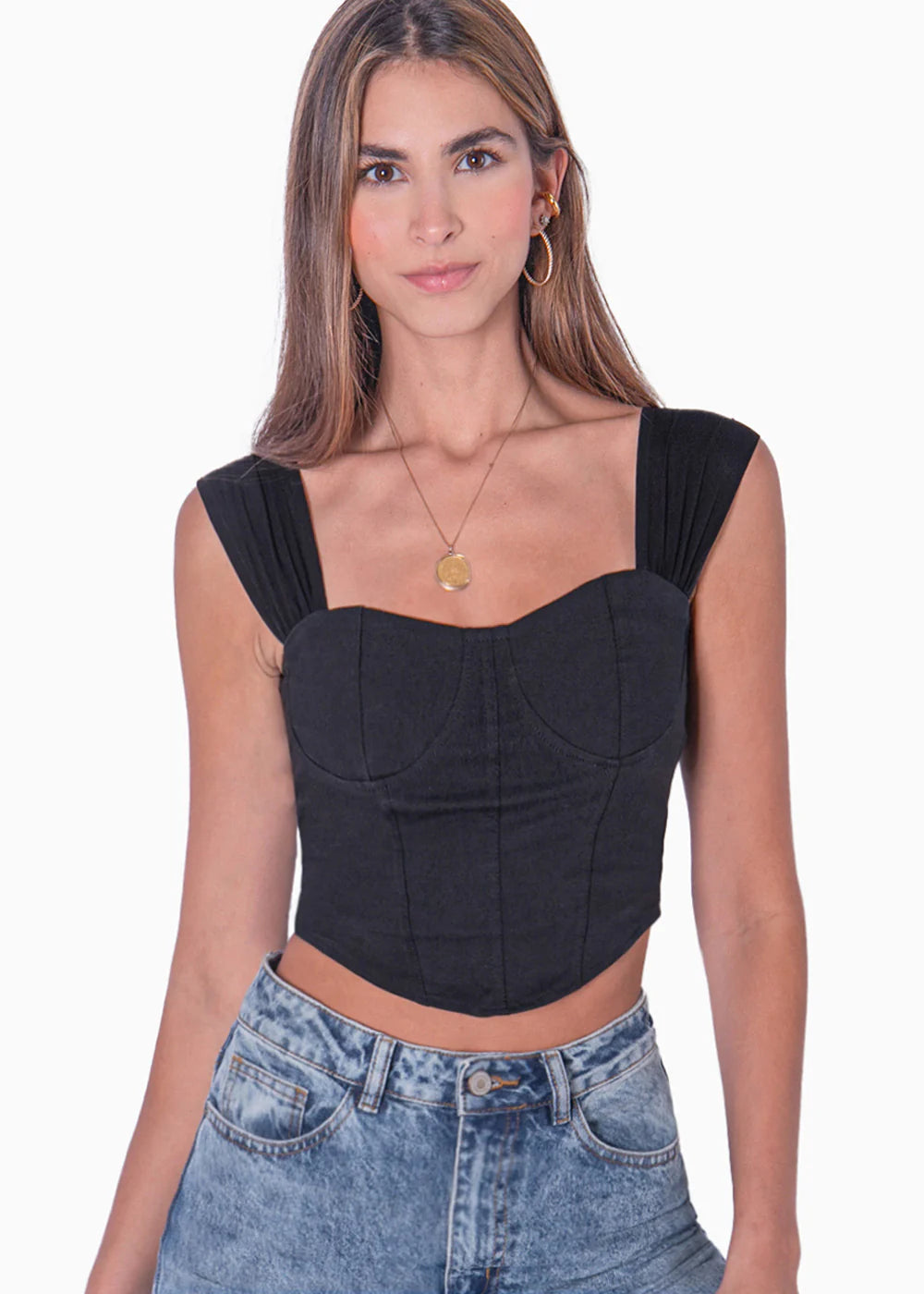 Blusa Flashy Tipo Corset Maebelle